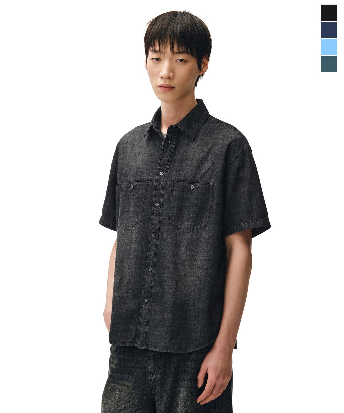 데케트(DECET) [패션플래닛X데케트]Slit Pocket Short Shirts DCSH015