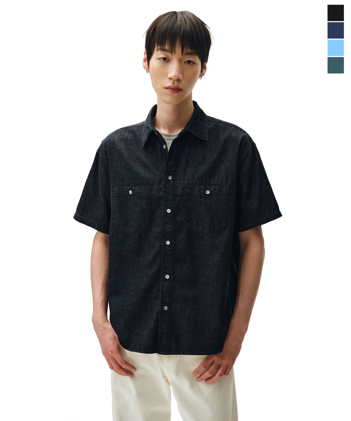 데케트(DECET) [패션플래닛X데케트]Slit Pocket Short Shirts DCSH015