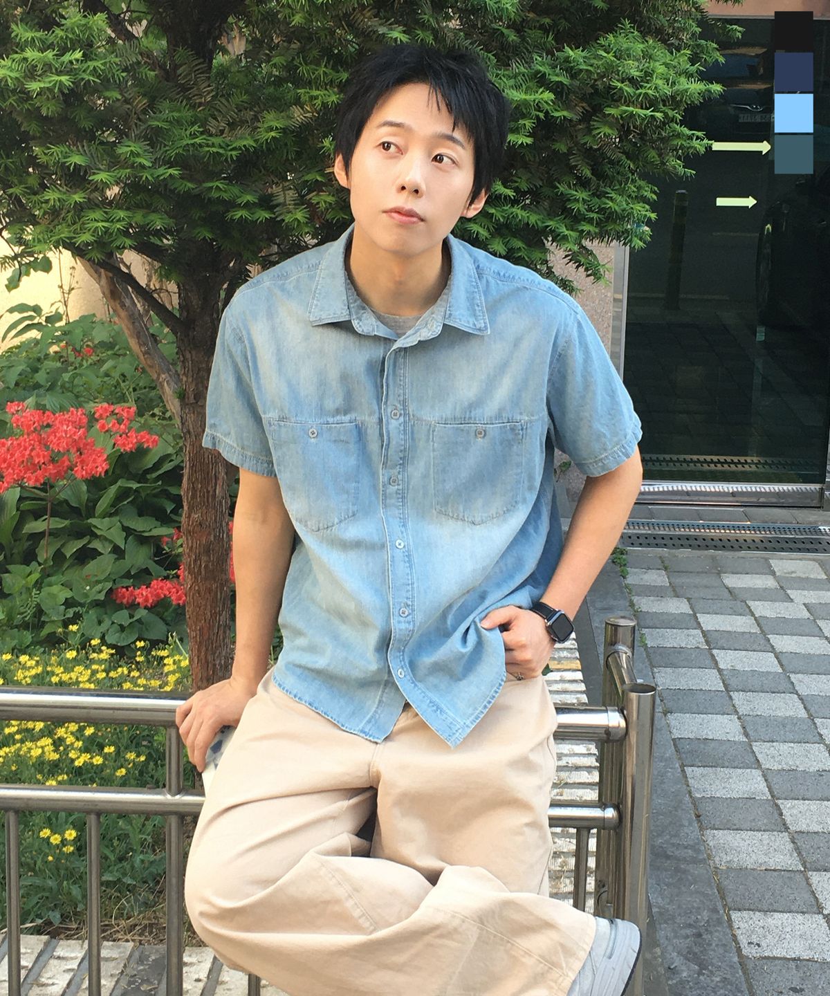 데케트(DECET) [패션플래닛X데케트]Slit Pocket Short Shirts DCSH015
