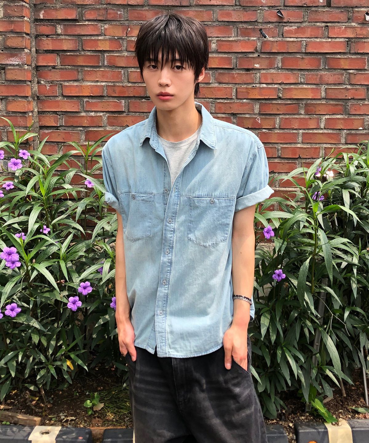 데케트(DECET) [패션플래닛X데케트]Slit Pocket Short Shirts DCSH015