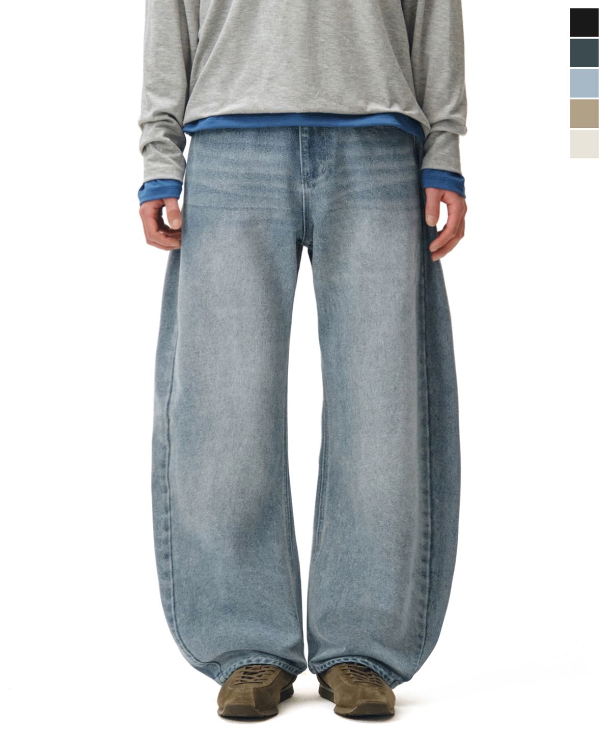 데케트(DECET) [패션플래닛X데케트]Curved Barrel Jeans DCPT074