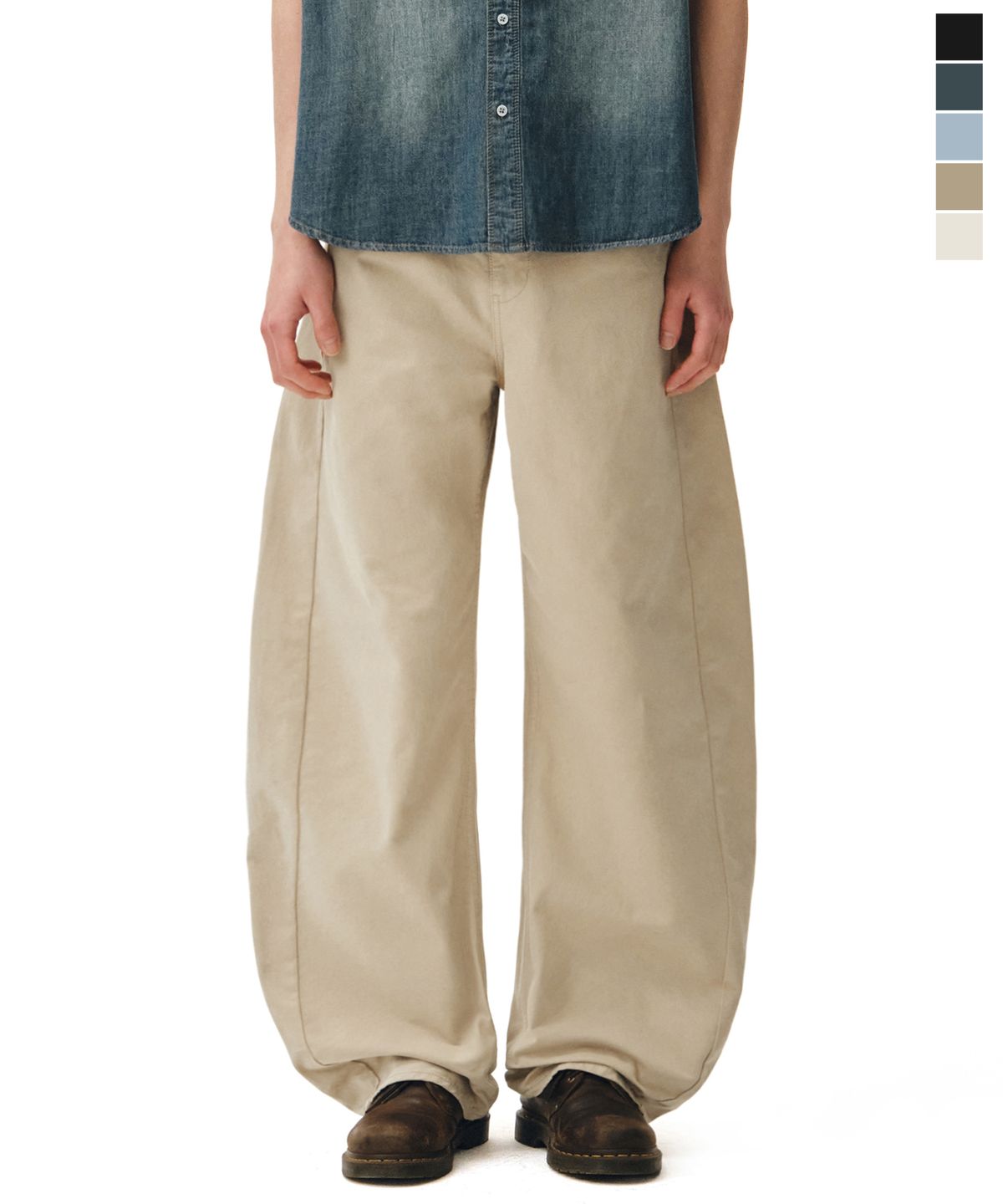 데케트(DECET) [패션플래닛X데케트]Curved Barrel Jeans DCPT074