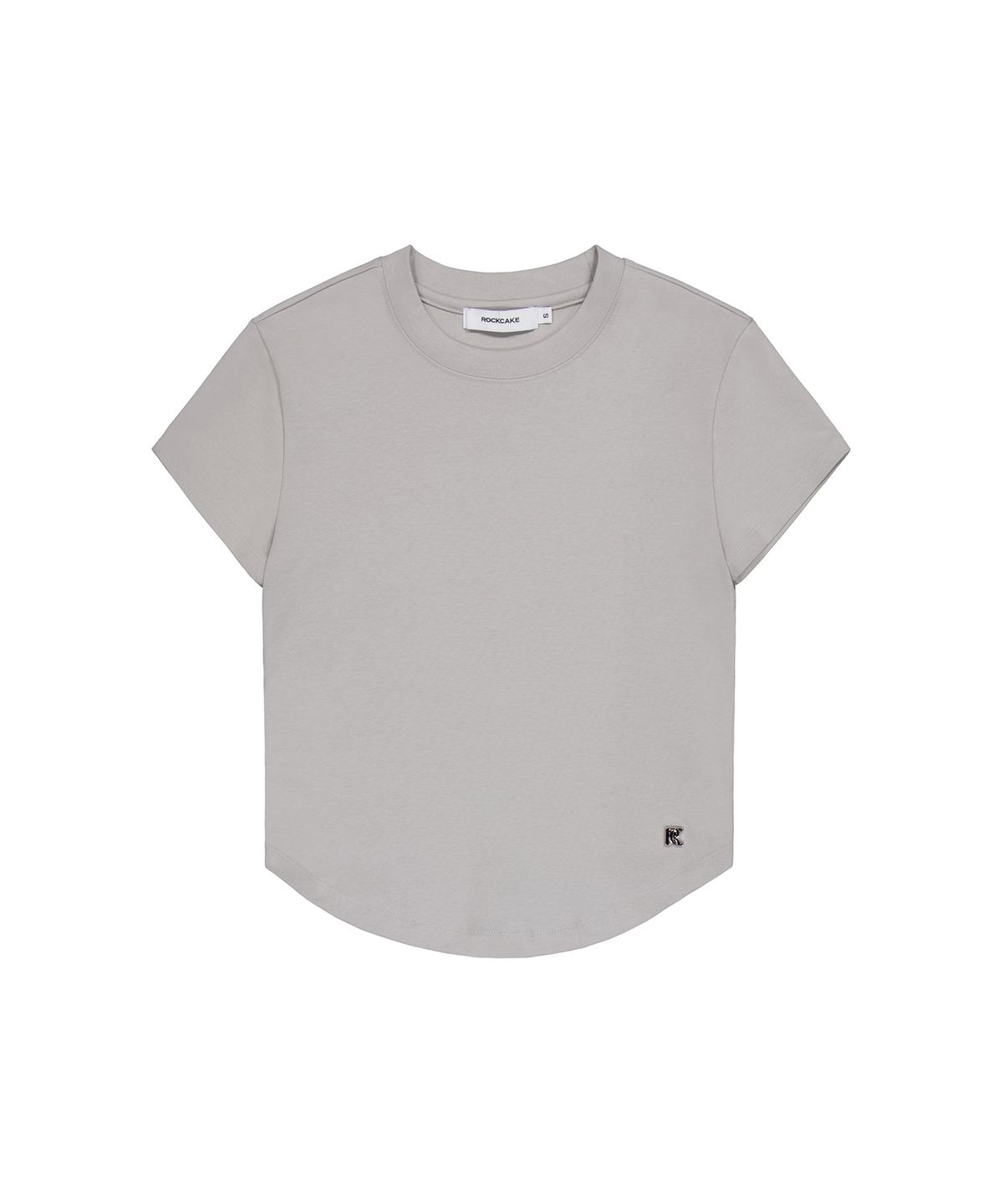 락케이크(ROCKCAKE) Essential Crew Neck Top - Gray