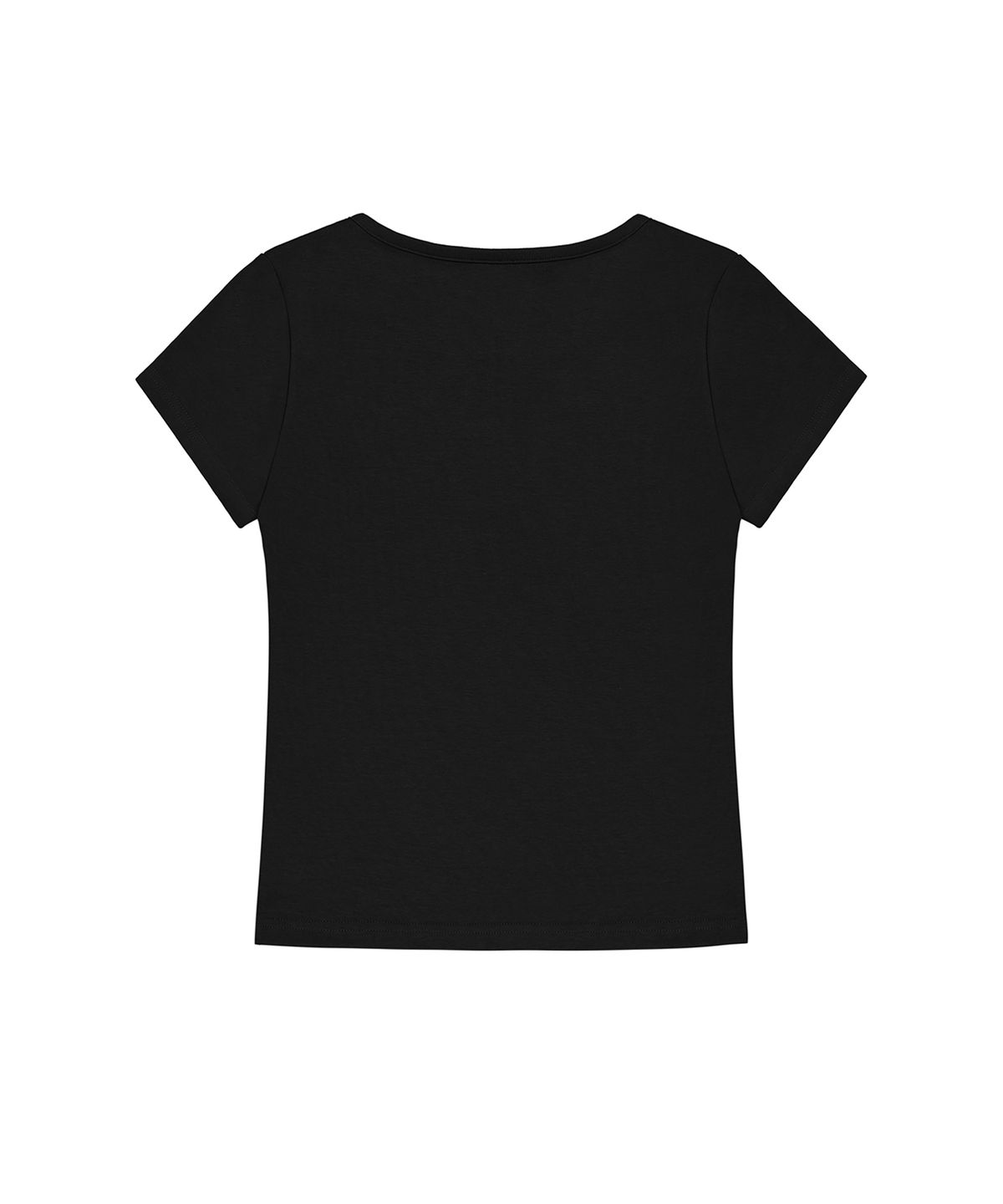 락케이크(ROCKCAKE) Essential Henly Neck Top - Black