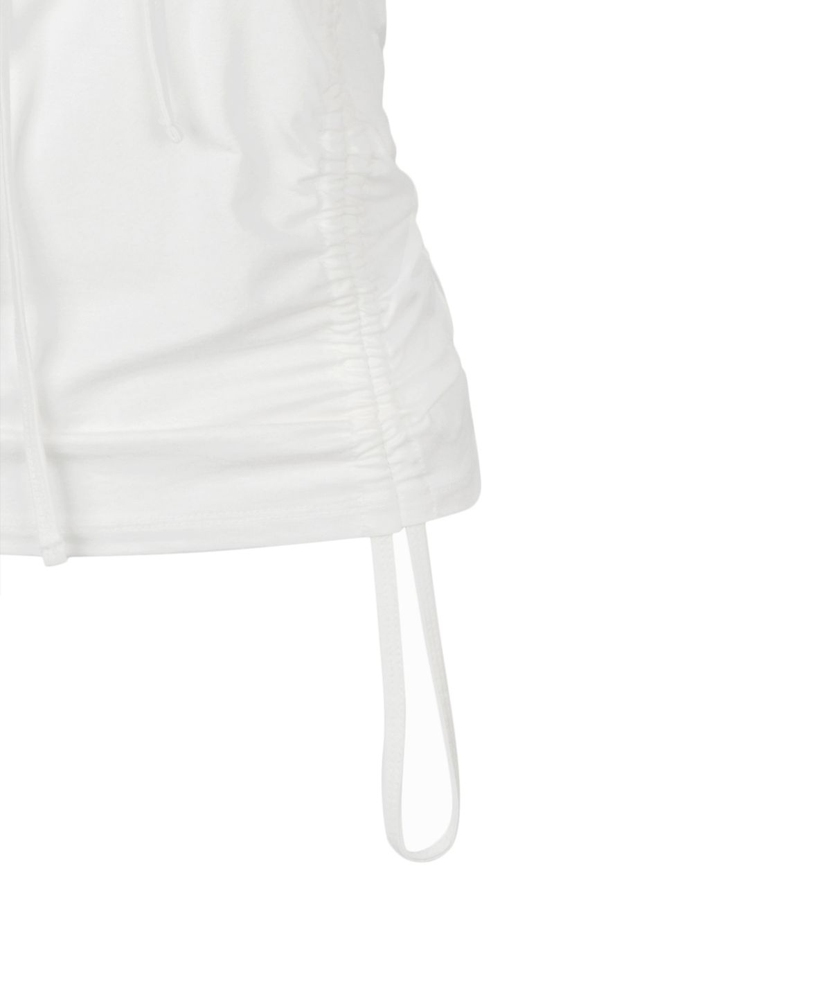 락케이크(ROCKCAKE) Shirring Hoodie Top - Ivory
