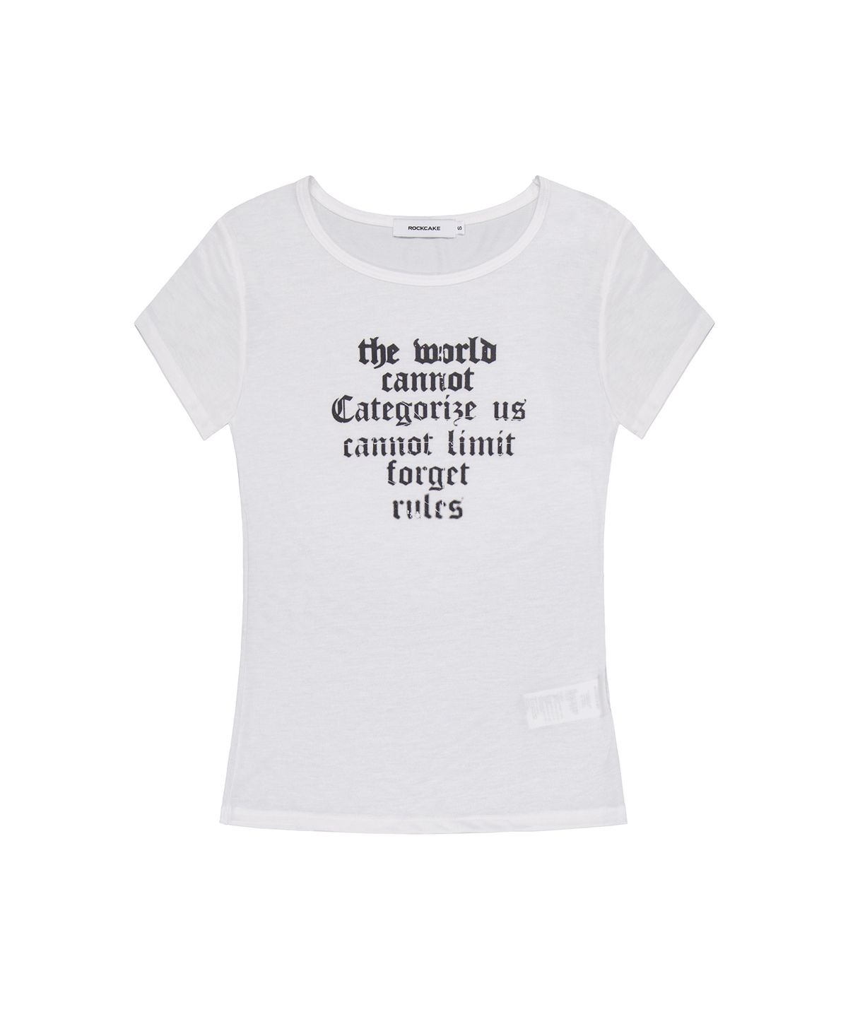 락케이크(ROCKCAKE) Forget The Rules Top - White