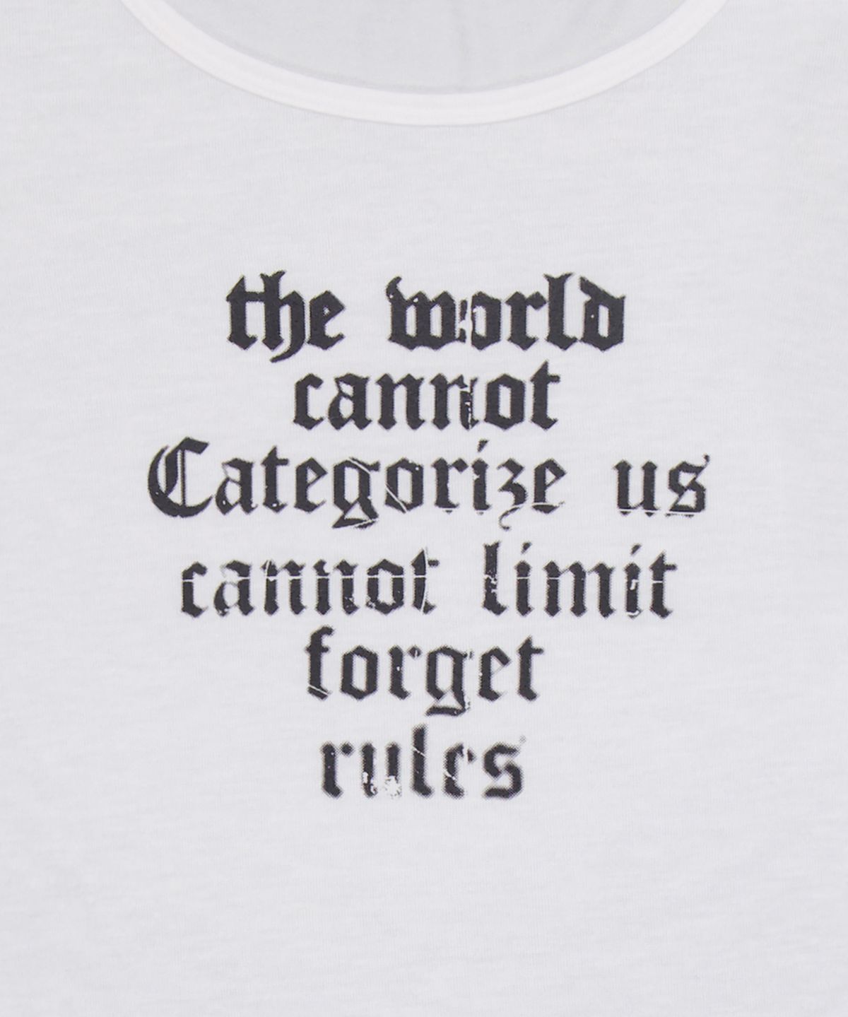 락케이크(ROCKCAKE) Forget The Rules Top - White