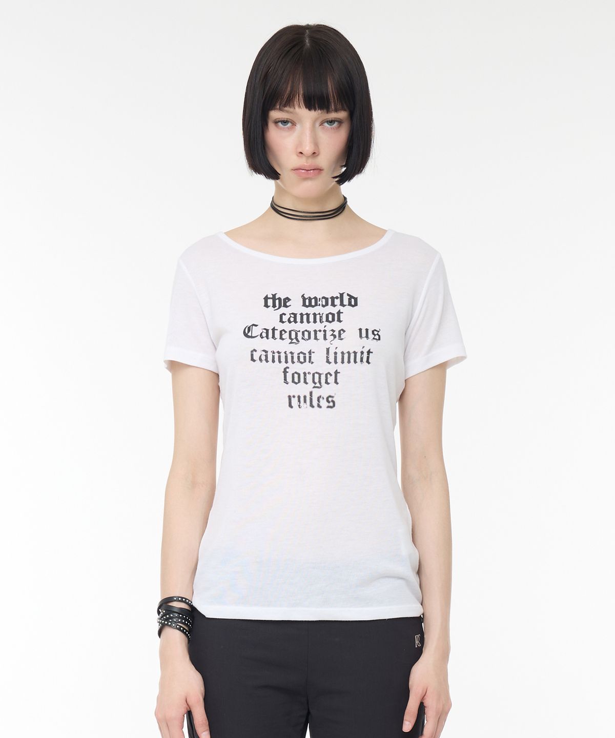 락케이크(ROCKCAKE) Forget The Rules Top - White