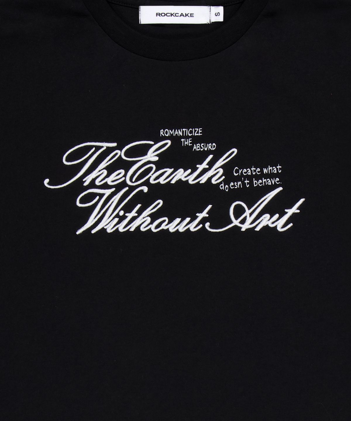 락케이크(ROCKCAKE) Without Art Script Top - Black