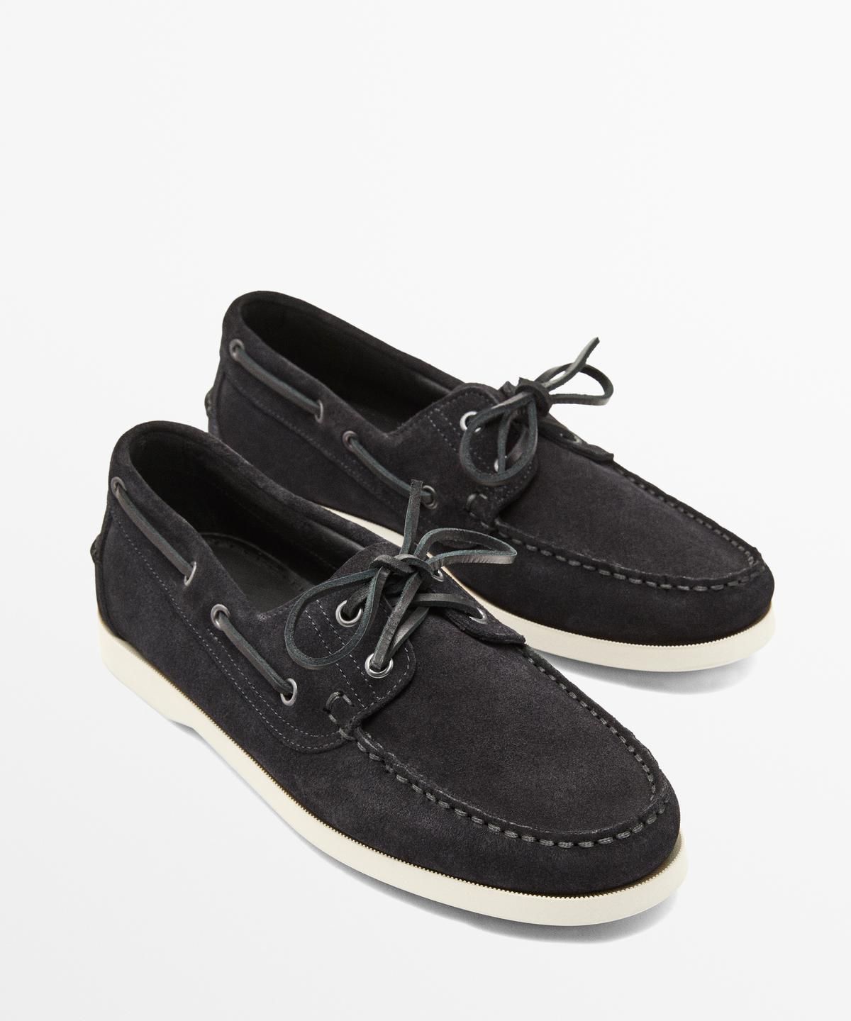 마시모두띠(MASSIMO DUTTI) 가죽 보트 슈즈