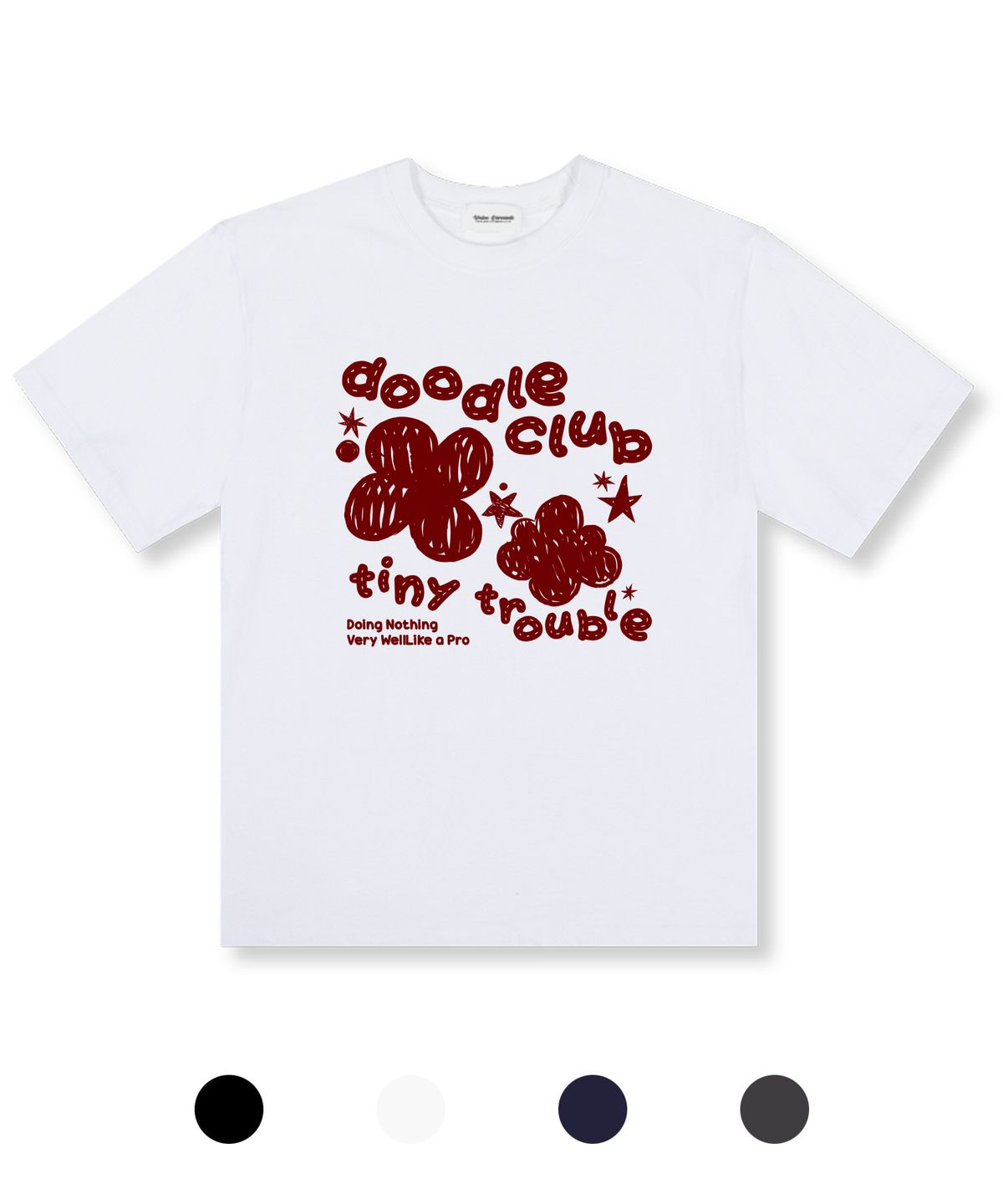 유니온가먼츠(UNION GARMENTS) 티니트러블 오버핏 반팔 티셔츠 4COLOR