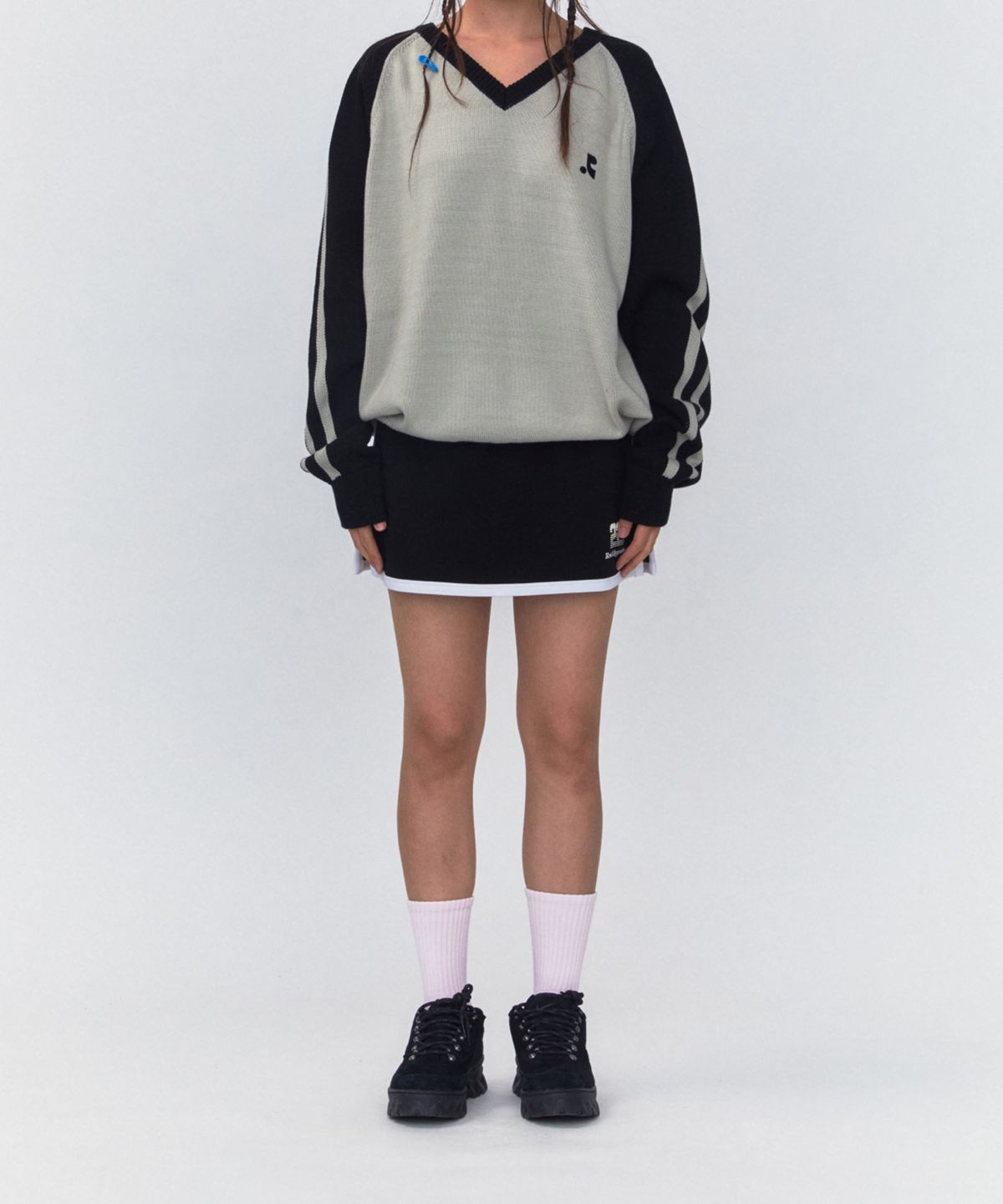 레스트앤레크레이션(REST&RECREATION) RR LOGO MID SOCKS - PINK