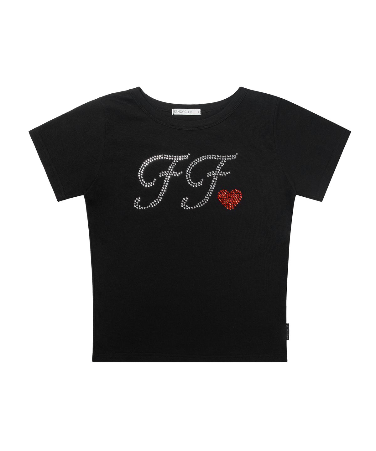 팬시클럽(FANCY CLUB) 글린트 FF 티 (BLACK) F26QB088