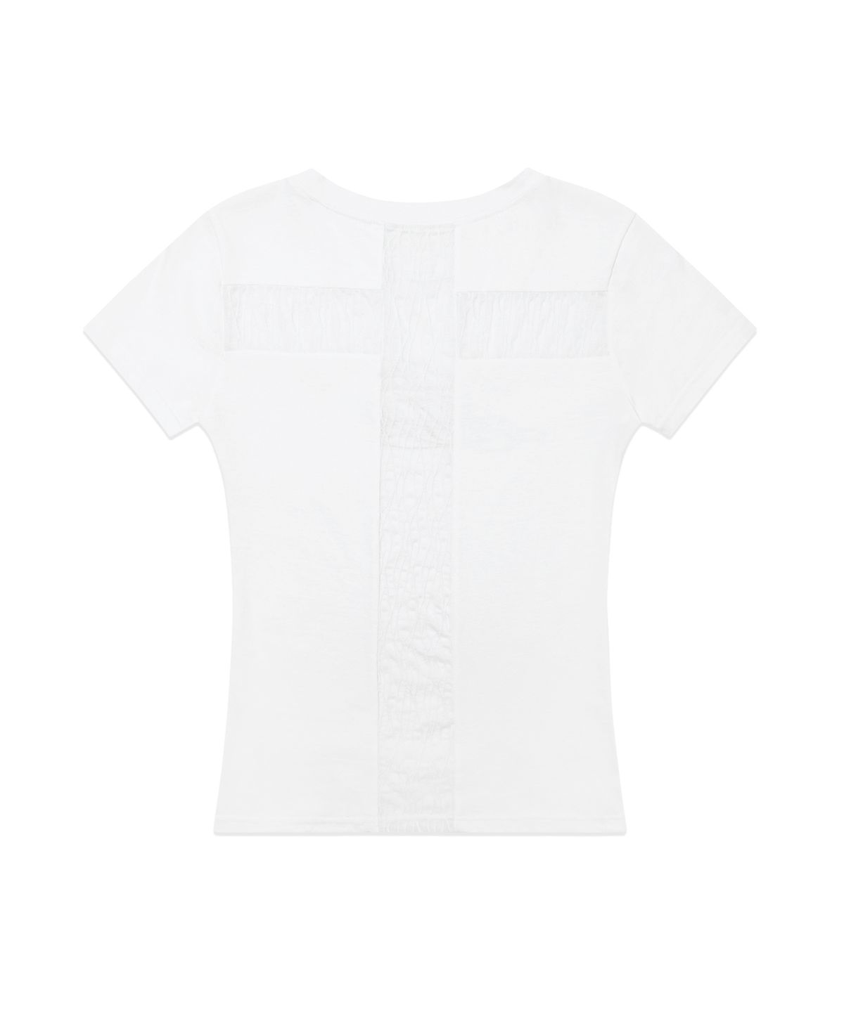 팬시클럽(FANCY CLUB) 백 크로스 티 (WHITE) F26QB073