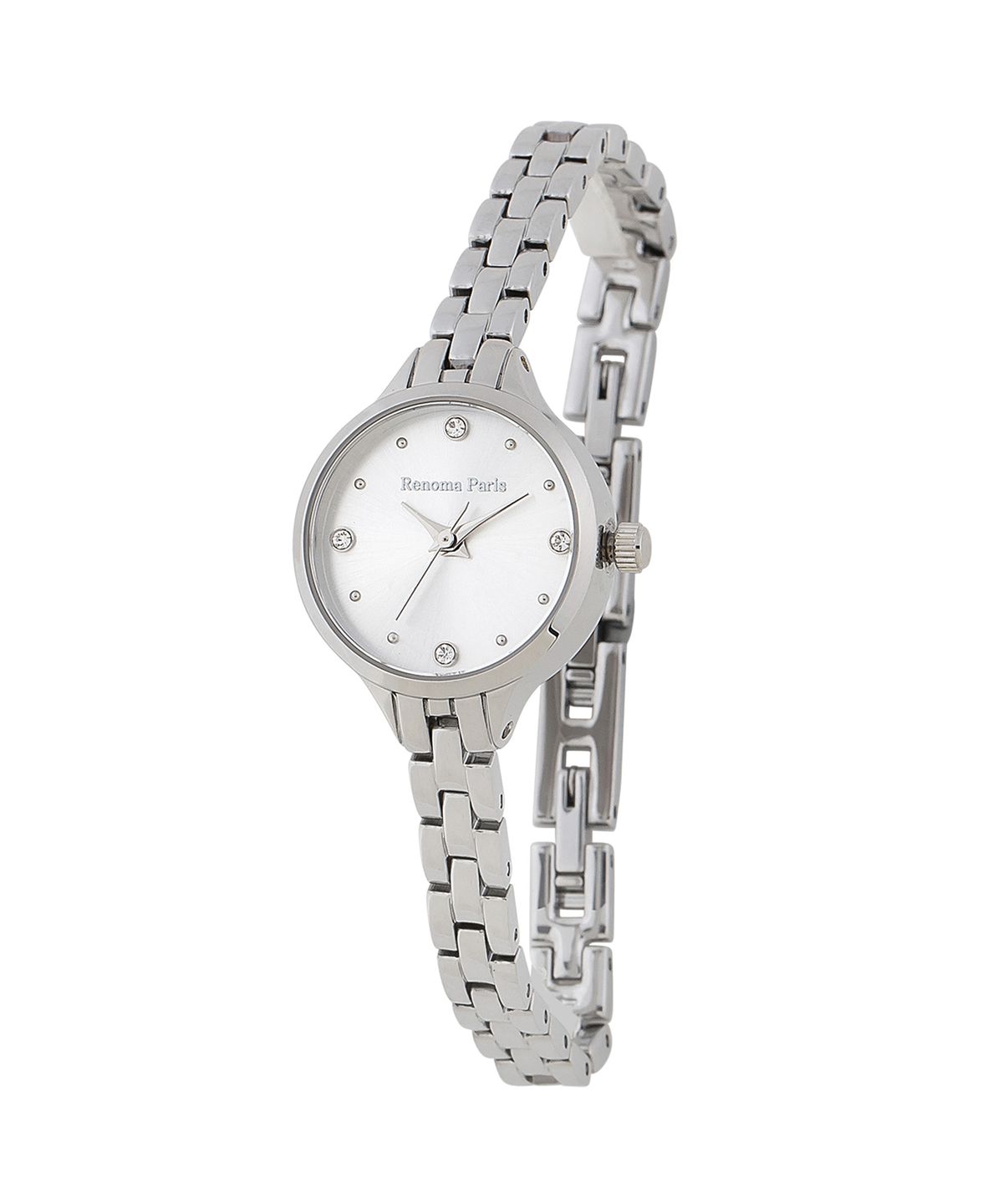 레노마 시계(RENOMA WATCH) 미니멀 큐빅 원형 여성 메탈시계 RE520WH