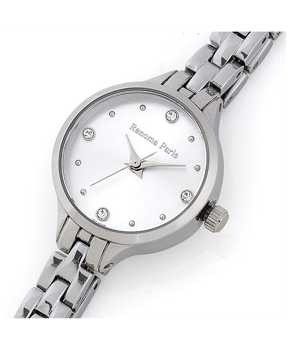 레노마 시계(RENOMA WATCH) 미니멀 큐빅 원형 여성 메탈시계 RE520WH
