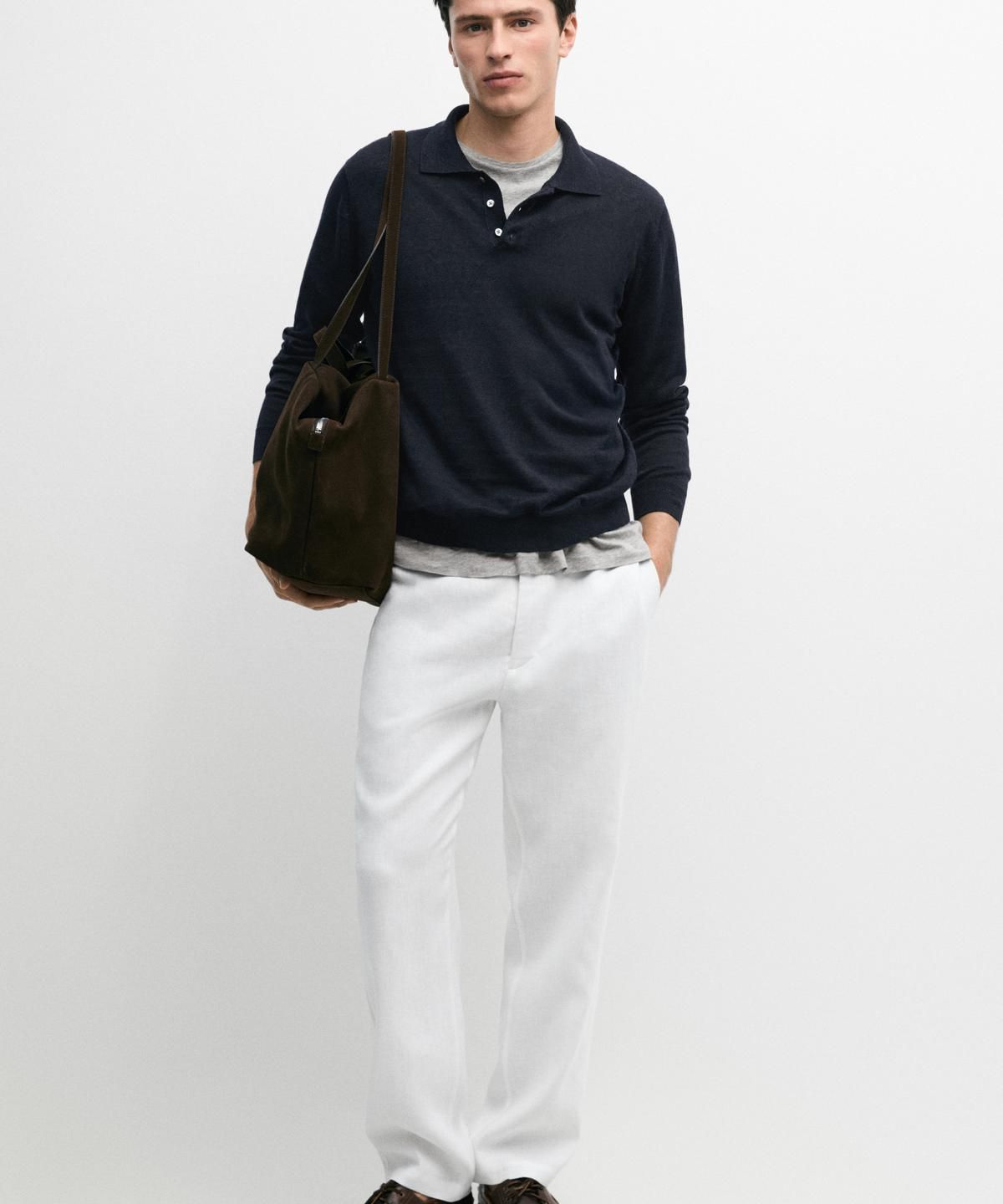 마시모두띠(MASSIMO DUTTI) 린넨 조거핏 팬츠