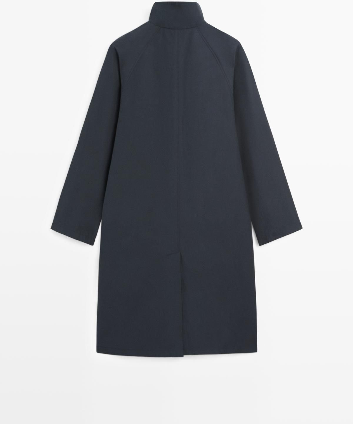 마시모두띠(MASSIMO DUTTI) 하이넥 테크니컬 트렌치코트