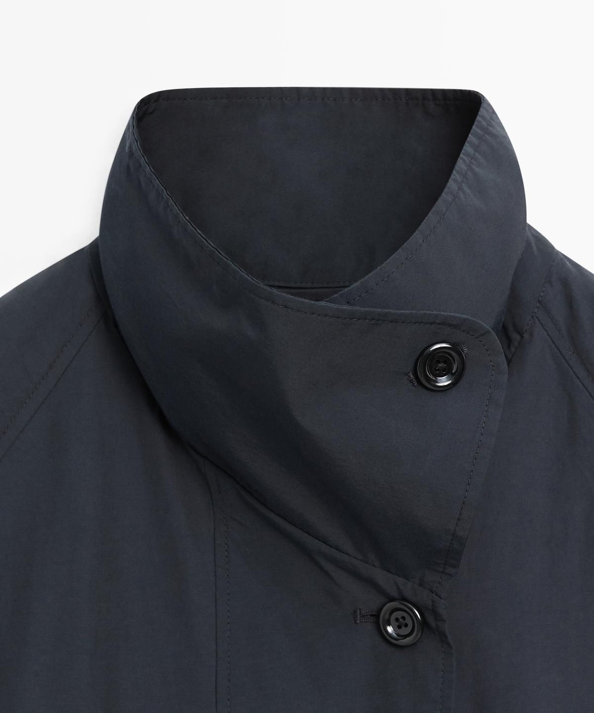 마시모두띠(MASSIMO DUTTI) 하이넥 테크니컬 트렌치코트
