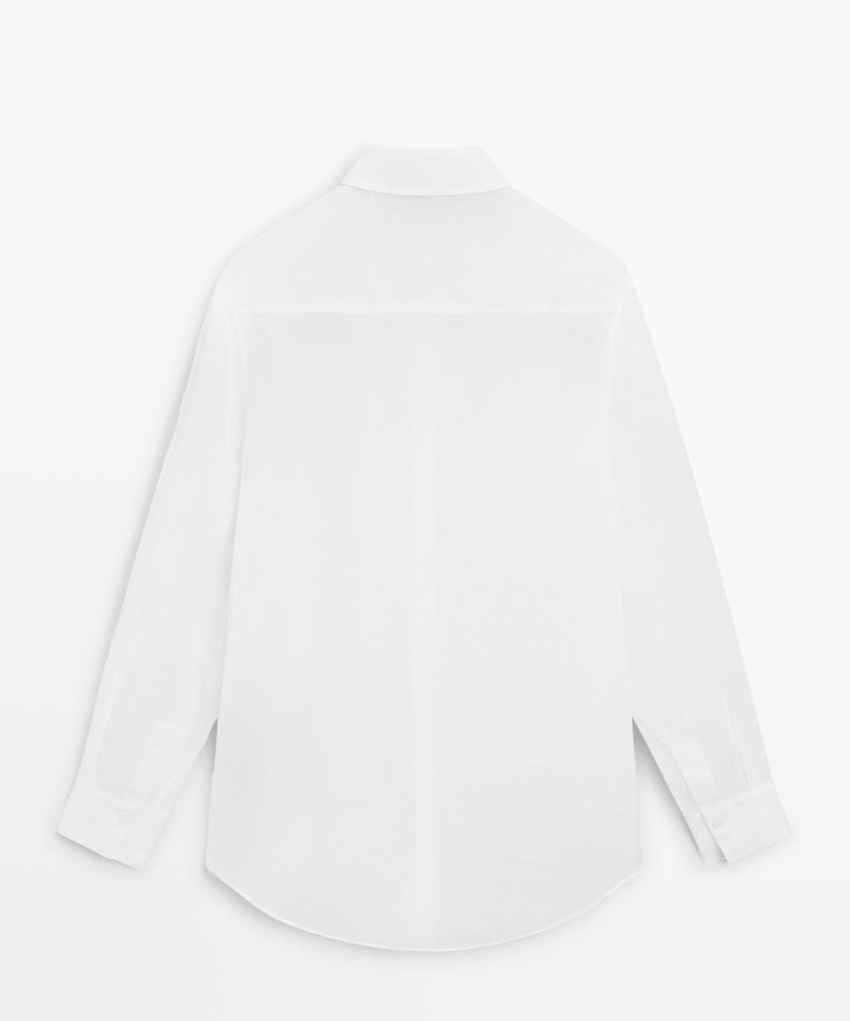 마시모두띠(MASSIMO DUTTI) 셔츠 칼라 플루이드 셔츠