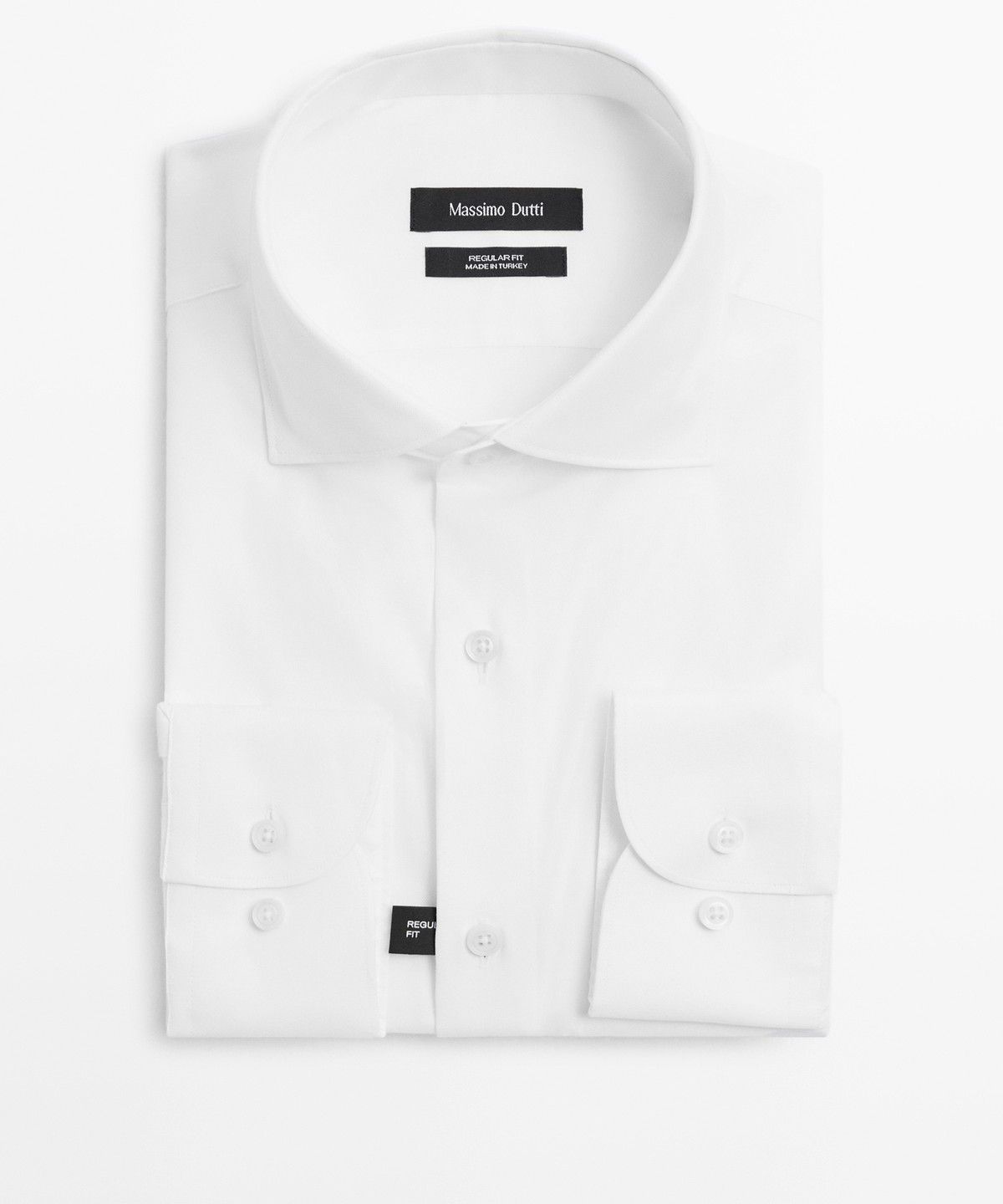 마시모두띠(MASSIMO DUTTI) 레귤러 핏 100% 코튼 셔츠