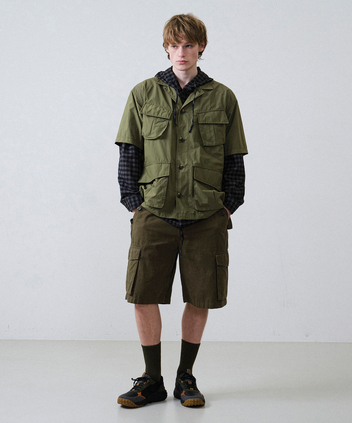 힐리먼트(HELEMENT) 라이언 썸머 셔켓 (KHAKI)