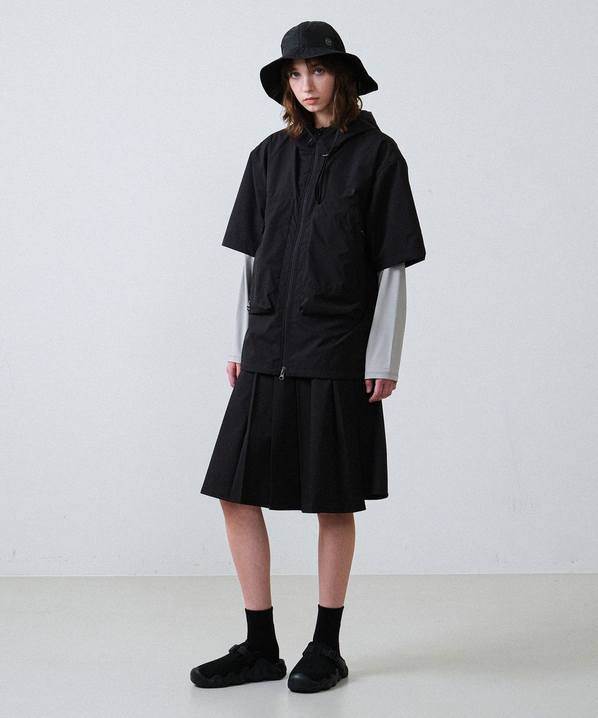 힐리먼트(HELEMENT) 어반 클라이밋 반팔 점퍼 (BLACK)
