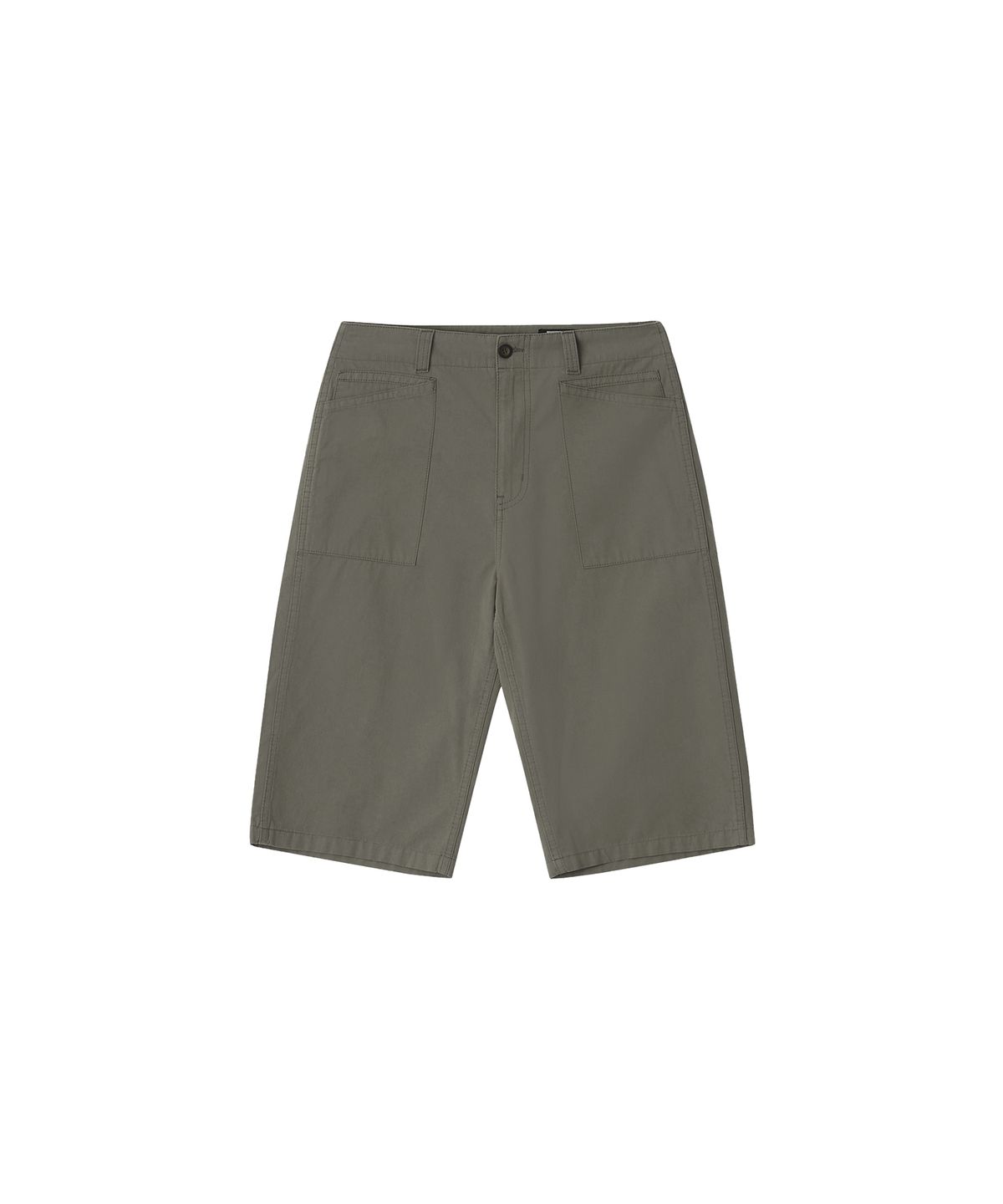 웰빙익스프레스(WELLBEING EXPRESS) Washed Stripe Bermuda Shorts Ash Khaki