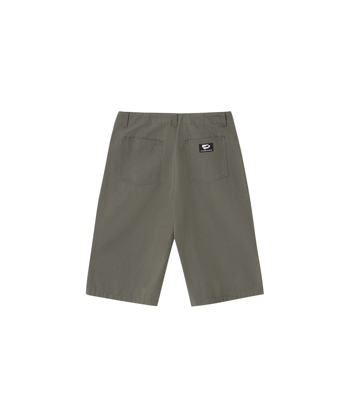 웰빙익스프레스(WELLBEING EXPRESS) Washed Stripe Bermuda Shorts Ash Khaki