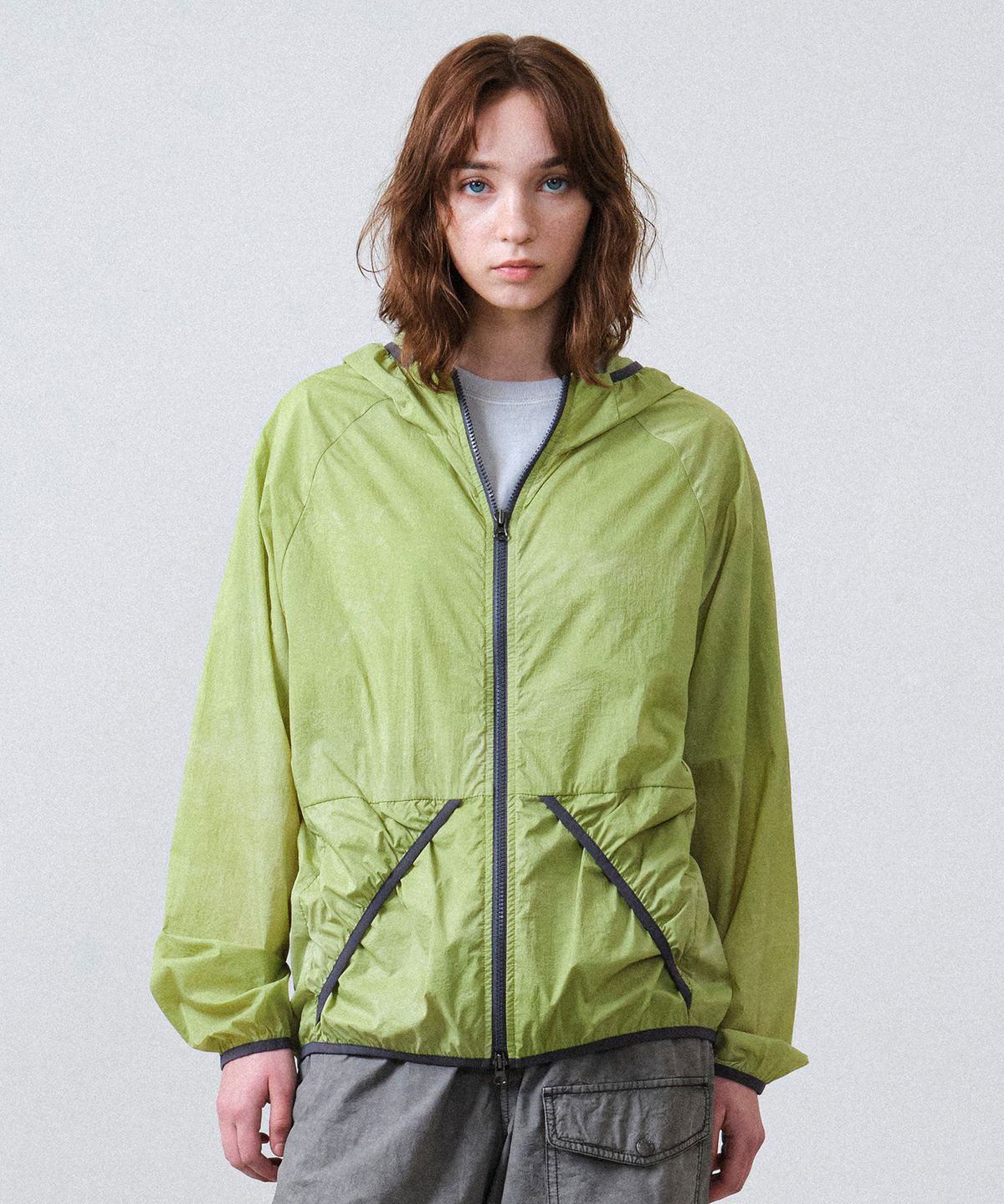 힐리먼트(HELEMENT) 몽블랑 패커블 바람막이 (GREEN)