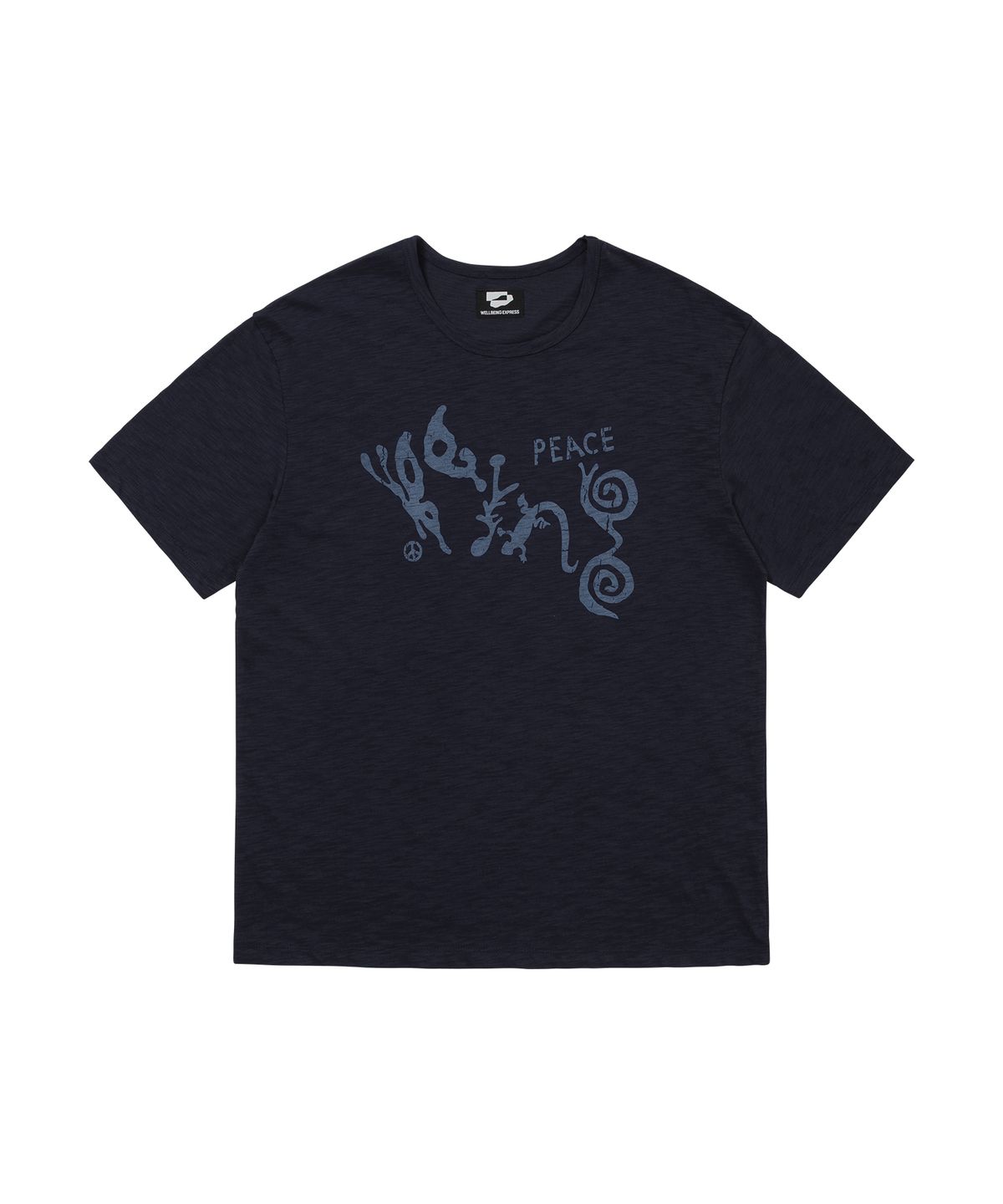 웰빙익스프레스(WELLBEING EXPRESS) Oversized BEING Nature Half Sleeve Navy