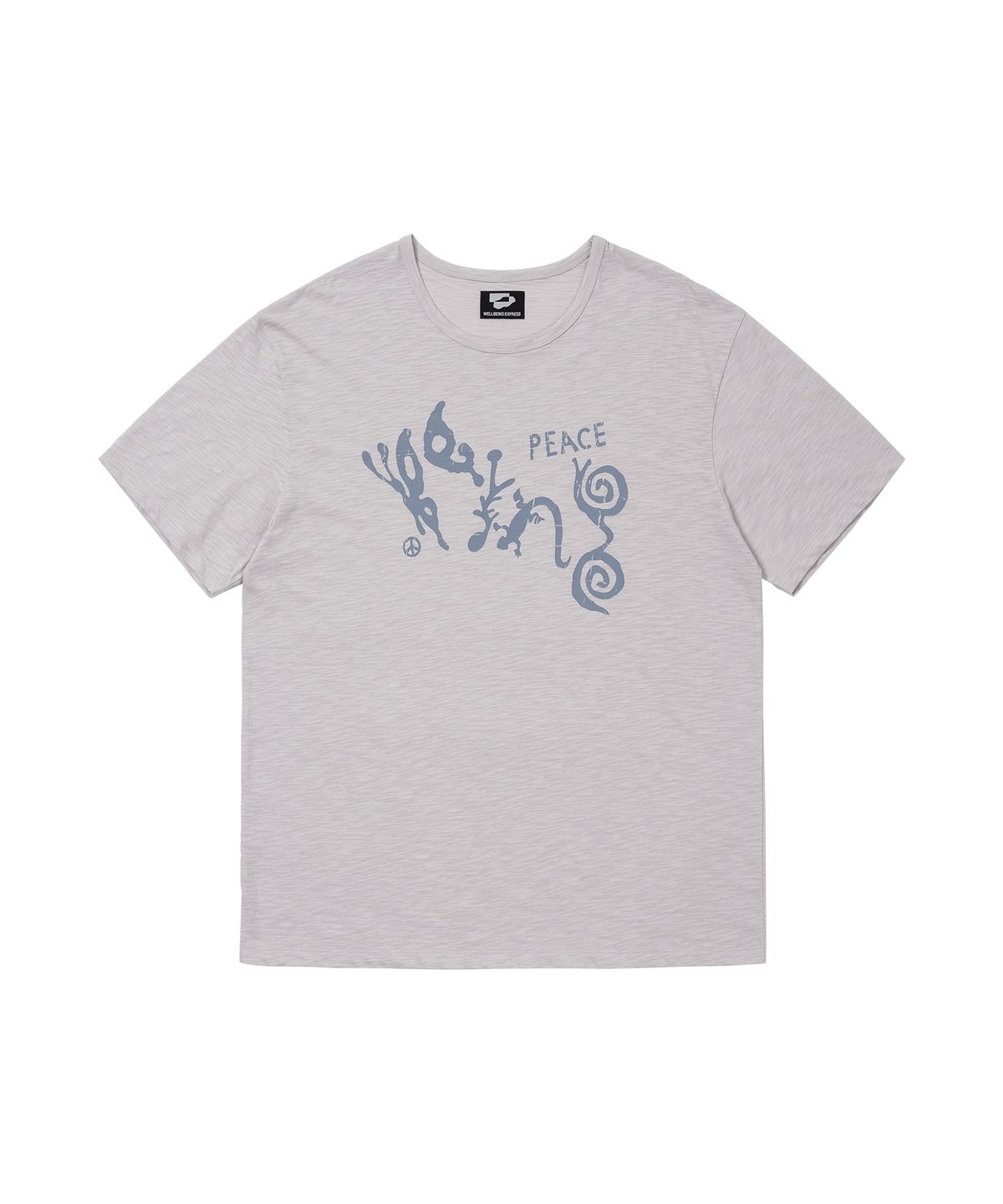 웰빙익스프레스(WELLBEING EXPRESS) Oversized BEING Nature Half Sleeve Grey