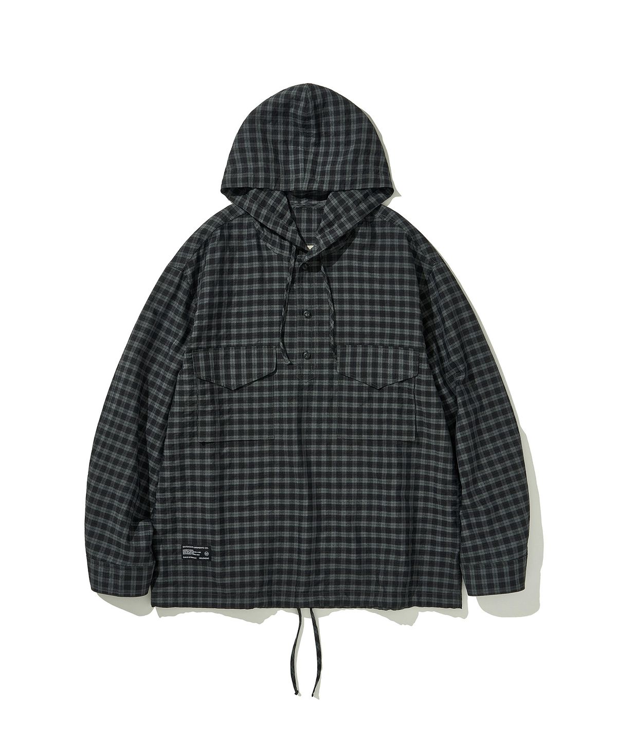 힐리먼트(HELEMENT) 어반 플레이드 아노락 (GREY)