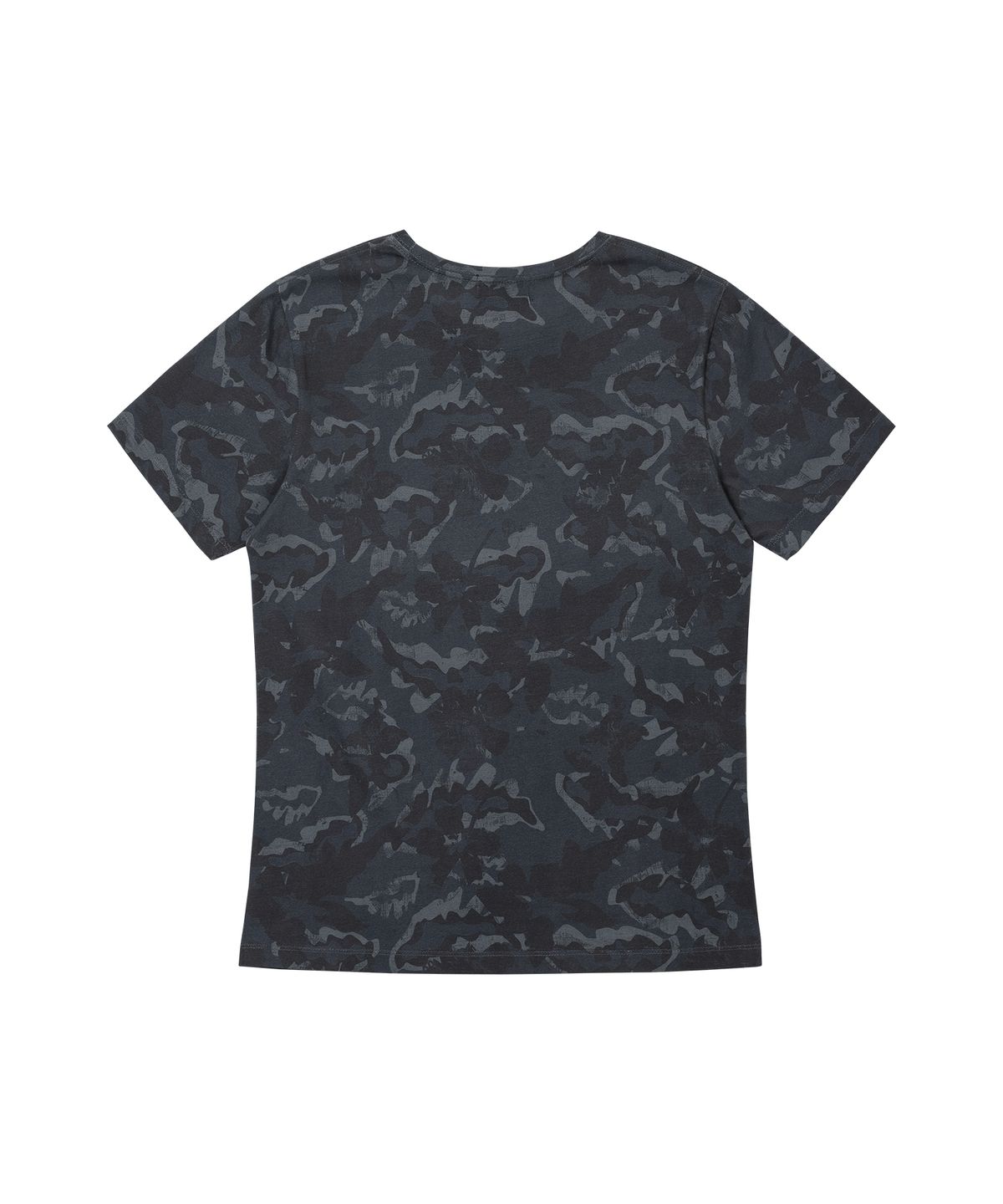 웰빙익스프레스(WELLBEING EXPRESS) Flower Camouflage Half Sleeve Charcoal