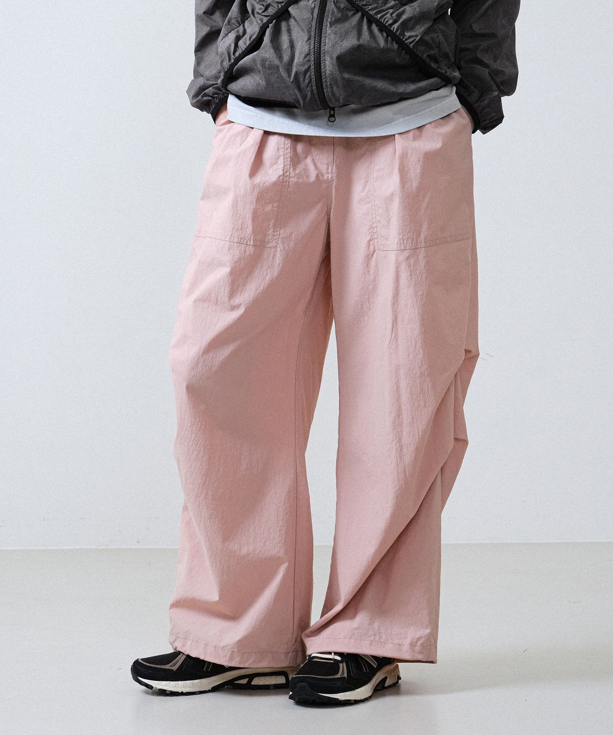 힐리먼트(HELEMENT) 여성 브리즈 셔링 팬츠 (PINK)