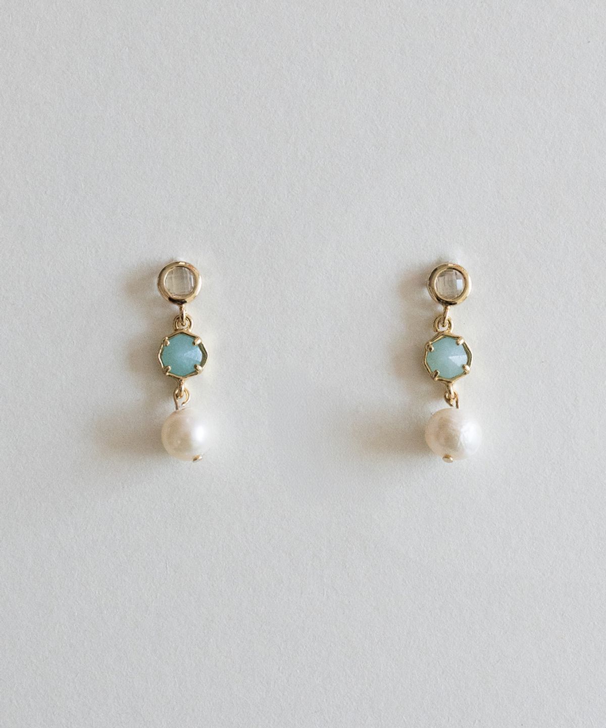 메리모티브(MERRYMOTIVE) True gemstone drop earring
