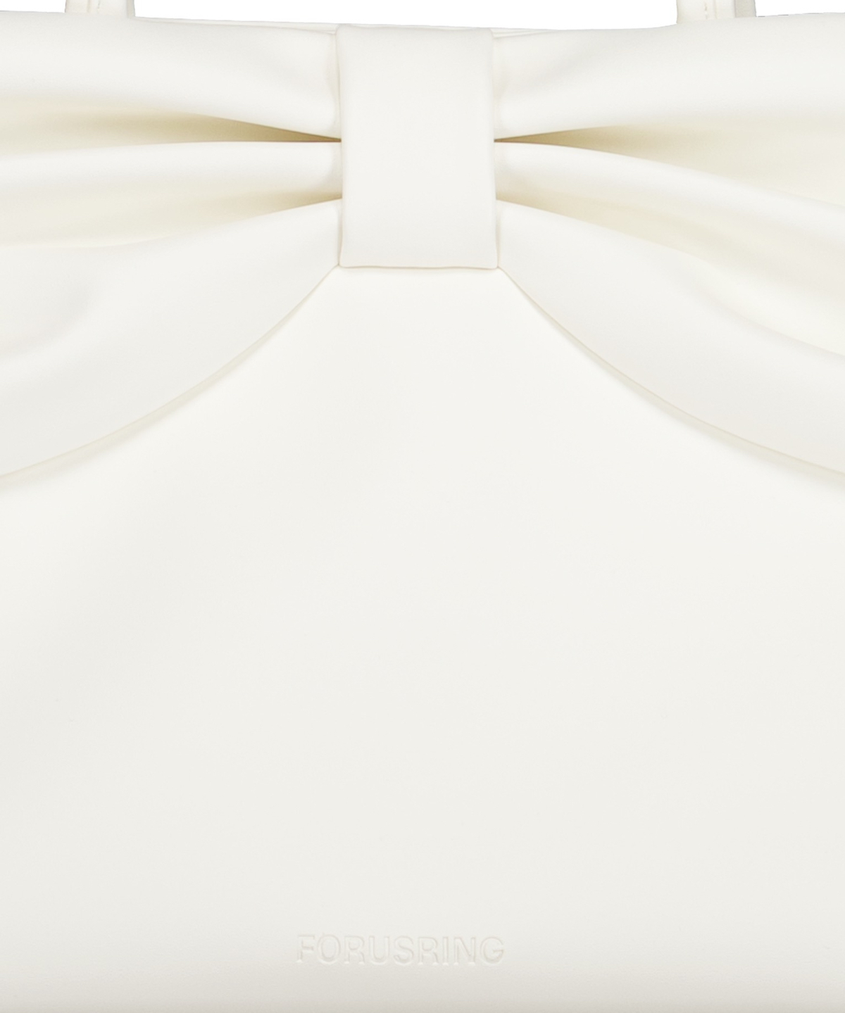포어링(FORUSRING) Ribbon dot bag (white)