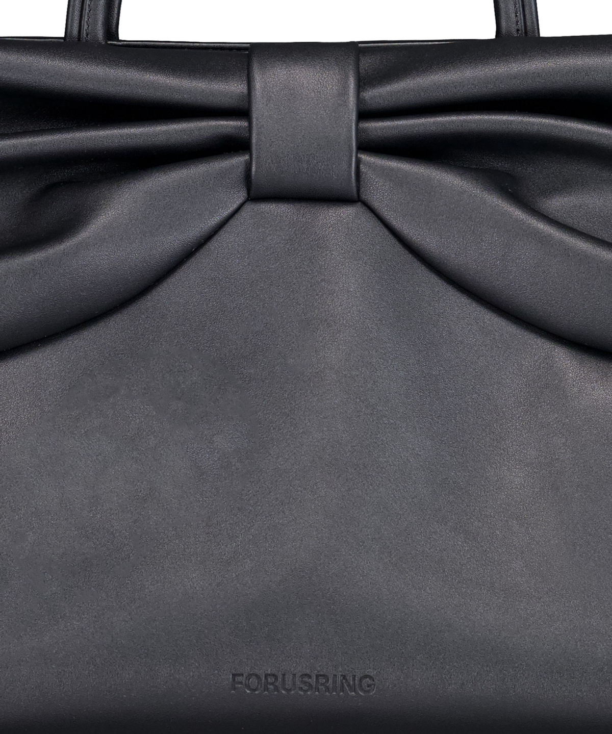 포어링(FORUSRING) Ribbon dot bag (black)