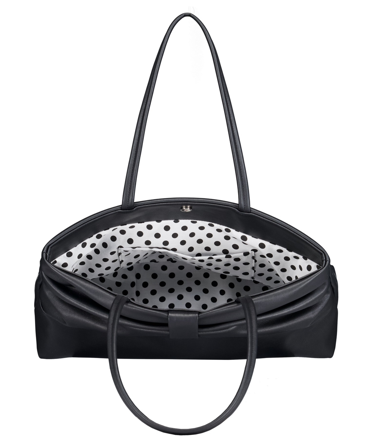 포어링(FORUSRING) Ribbon dot bag (black)