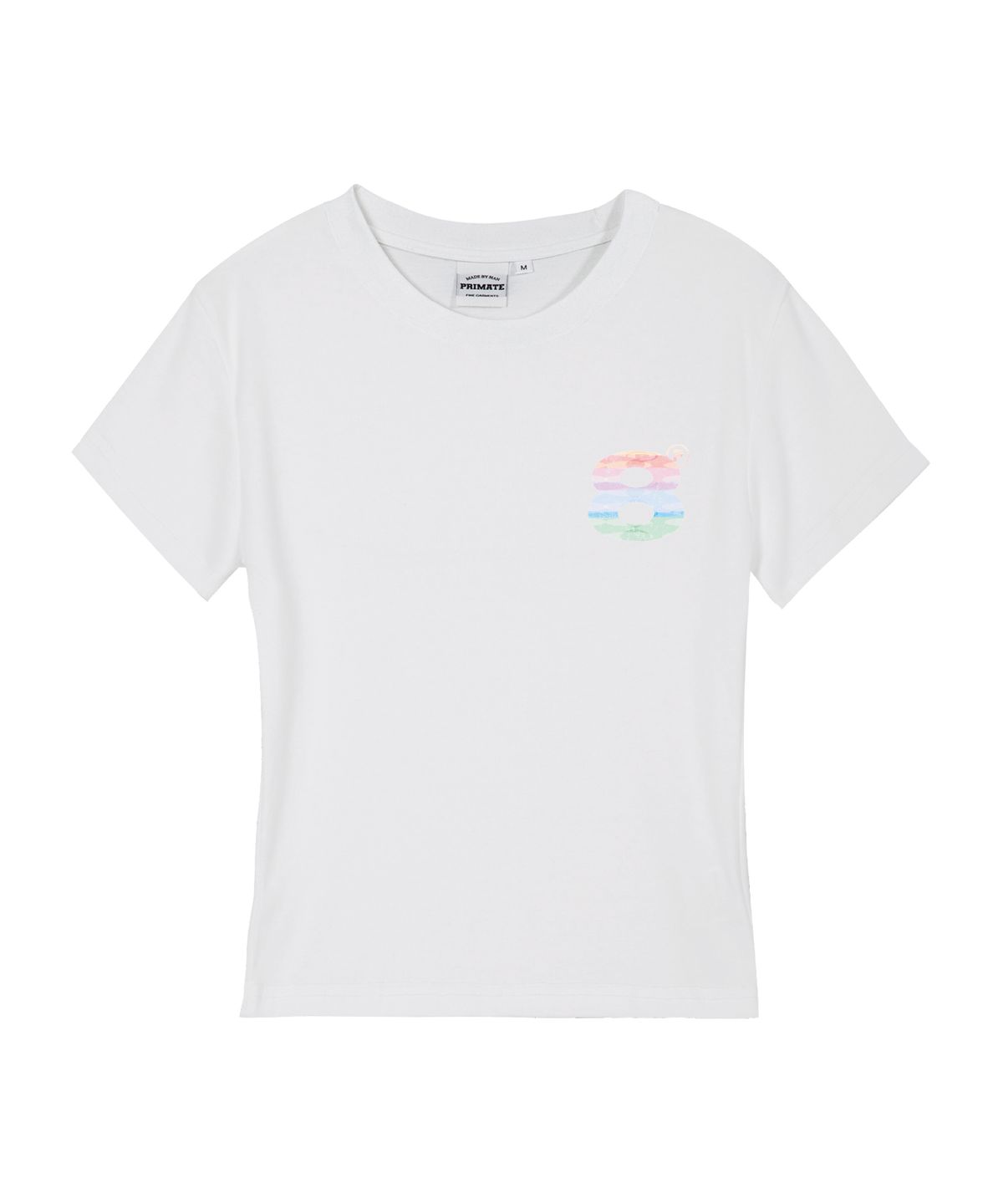 프라임에이트(PRIMATE) RAINBOW BALL 여성 슬림핏 반팔티셔츠 4 COLORS