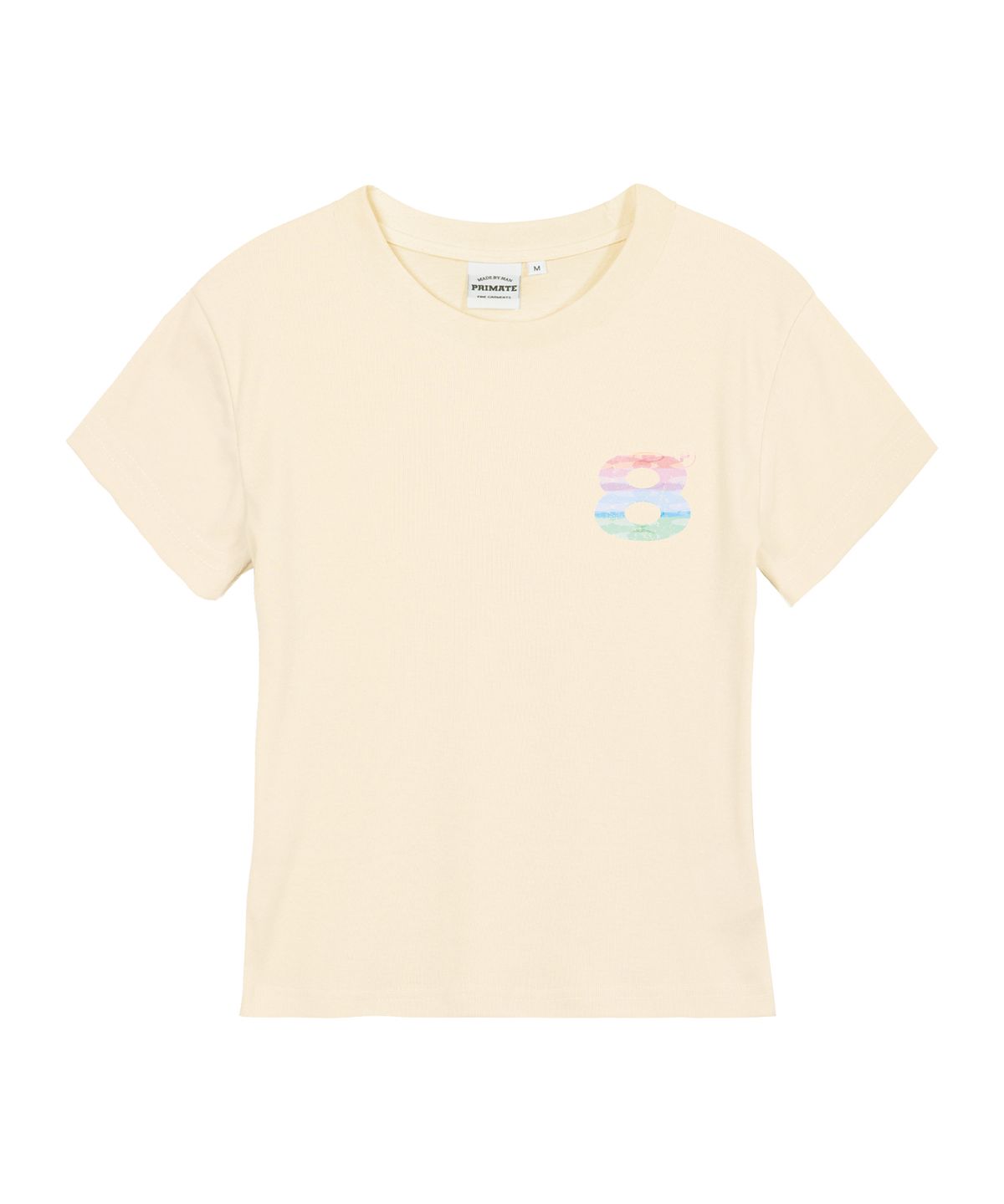 프라임에이트(PRIMATE) RAINBOW BALL 여성 슬림핏 반팔티셔츠 4 COLORS