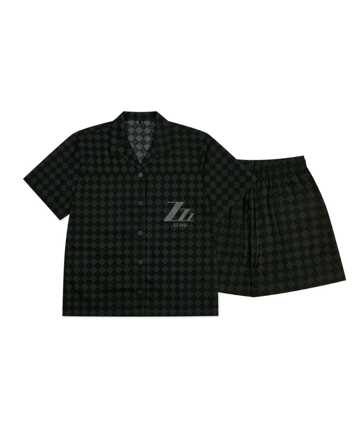 지즈 바이 울랄라(ZZZ BY ULLALA) 프리 반팔 페어 차콜블랙 (40수) size1