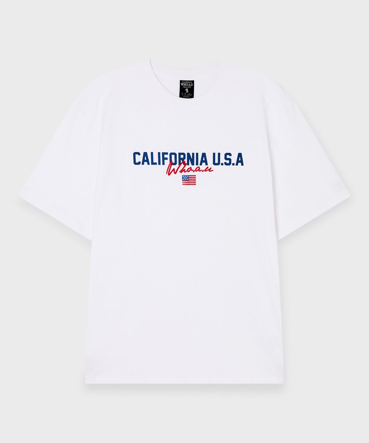 후아유(WHO.A.U) USA Logo T-shirt / WHRPG2406U