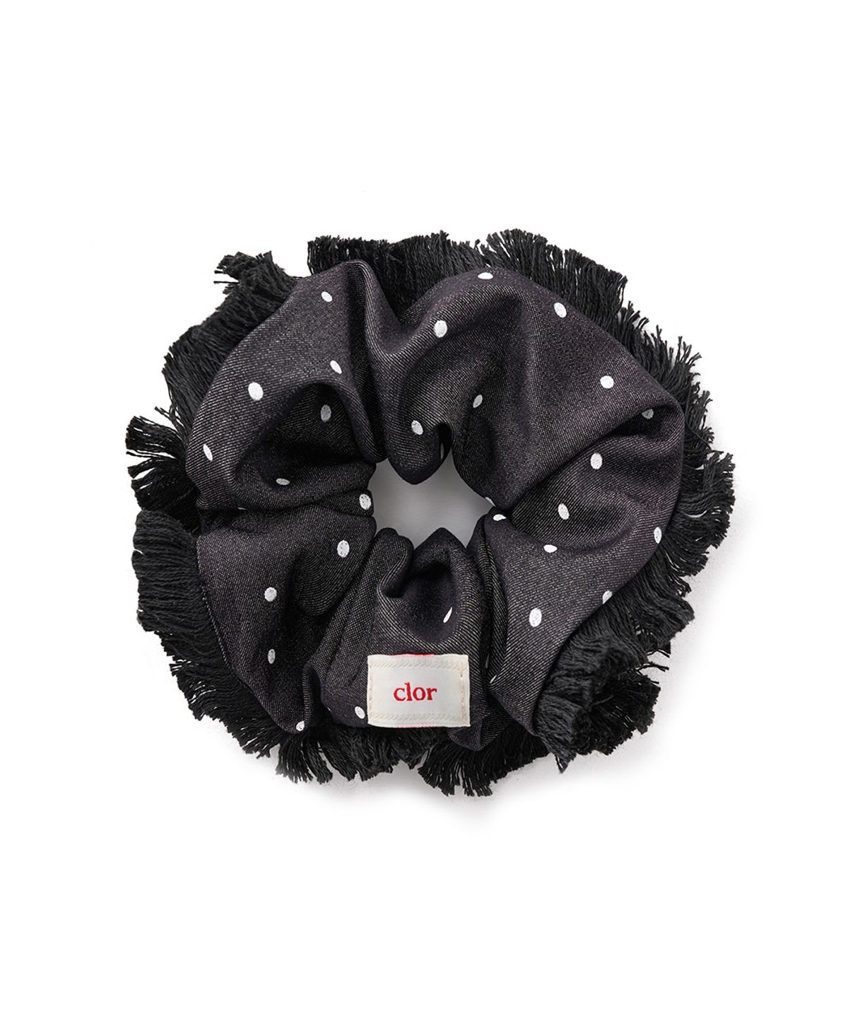 클로르(CLOR) DOTS TASSEL SCRUNCHIE - 2 colors