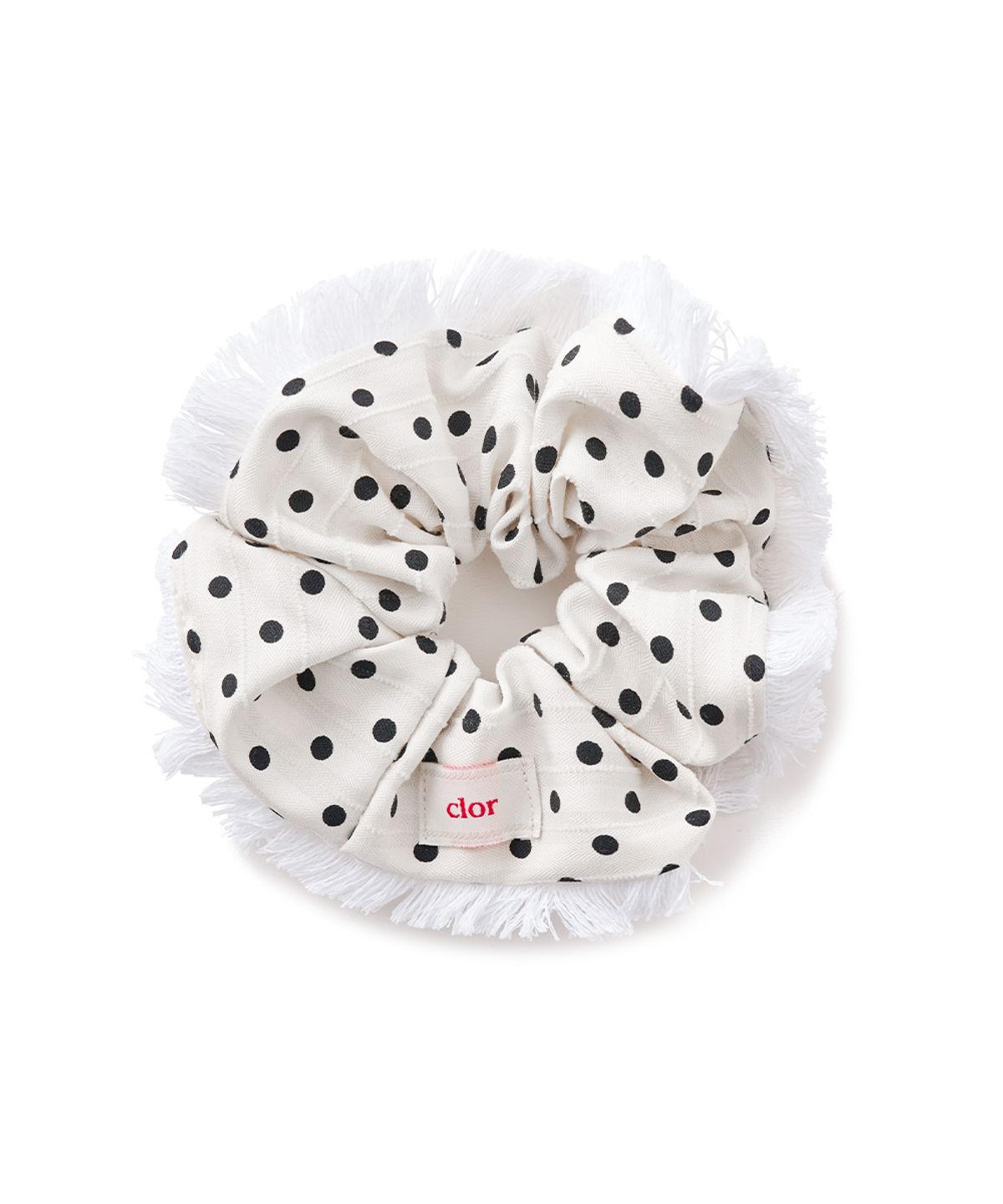 클로르(CLOR) DOTS TASSEL SCRUNCHIE - 2 colors