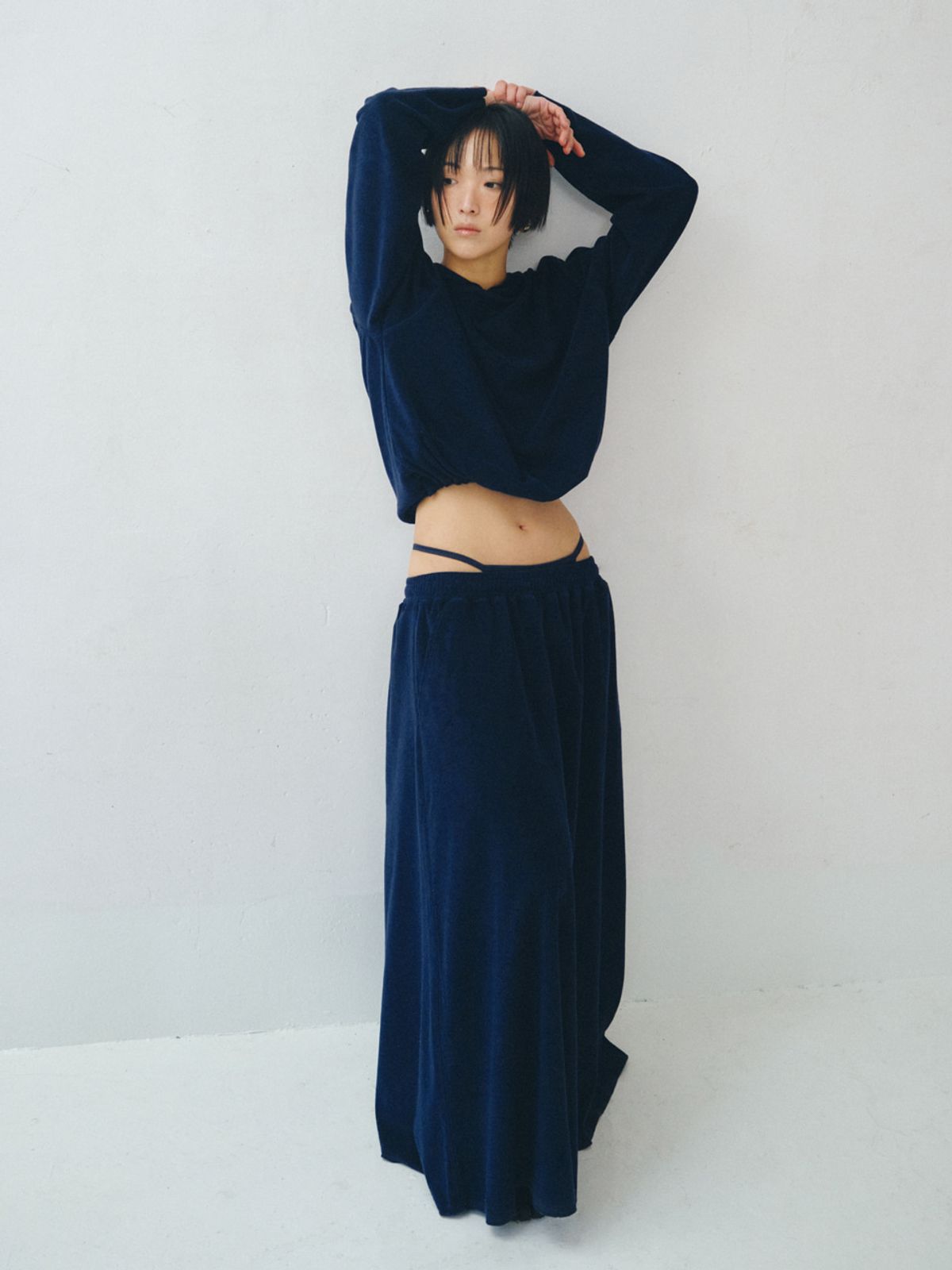플리즈프로젝트(PLZPROJECT) TERRY HOOD, NAVY