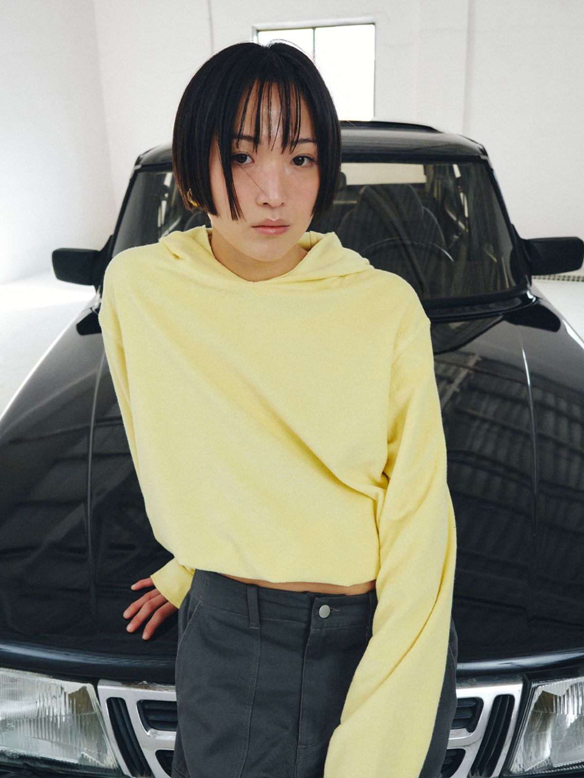 플리즈프로젝트(PLZPROJECT) TERRY HOOD, BUTTER