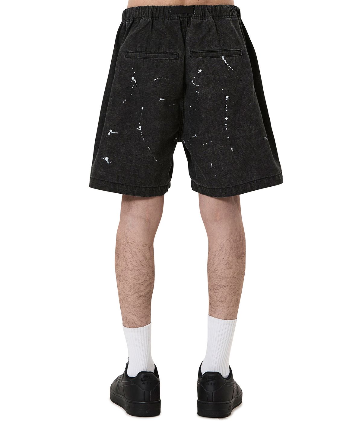 오픈야드(오와이)(OPENYARD(OY)) PAINT SPLASH SHORTS - BLACK