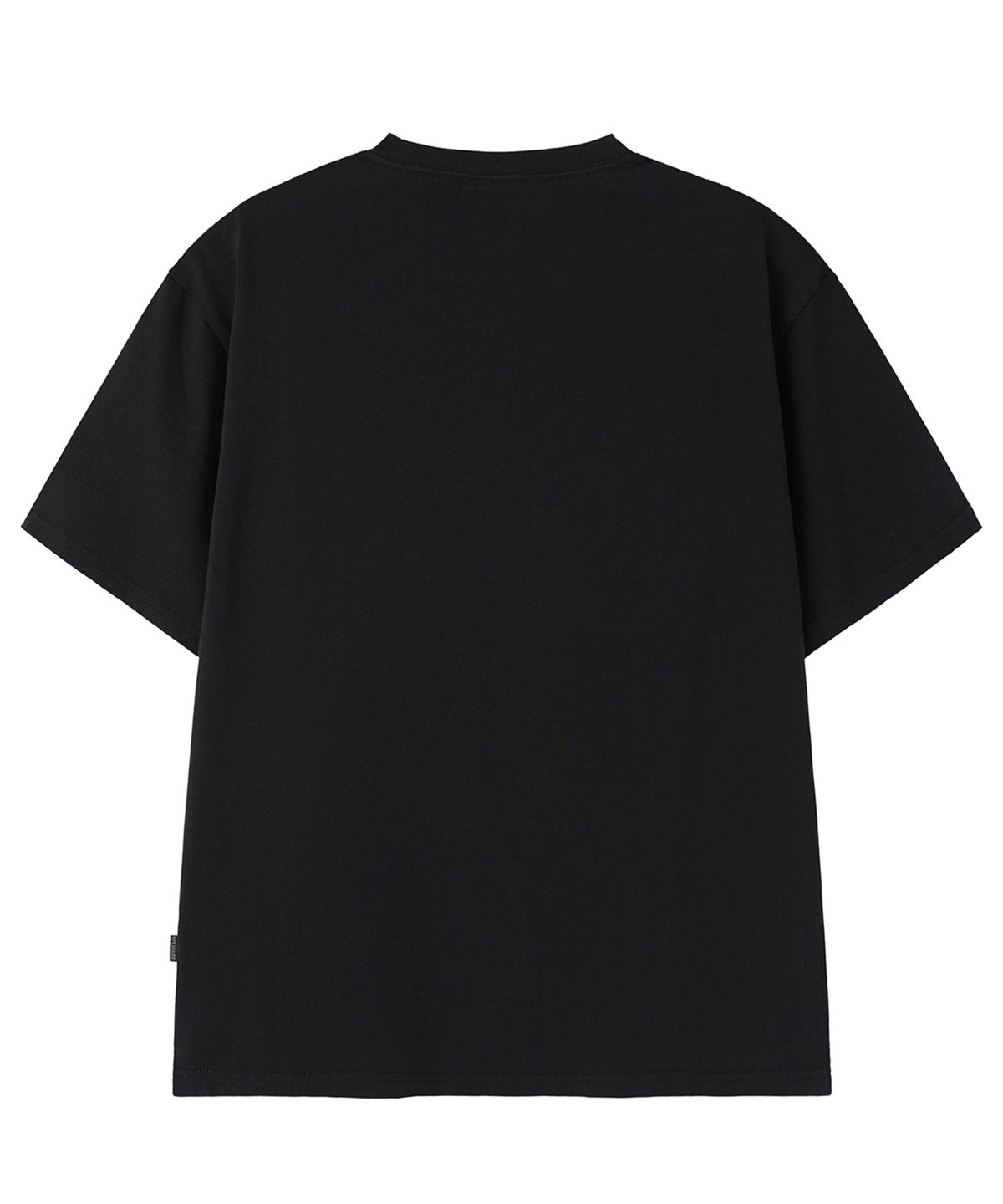 오픈야드(오와이)(OPENYARD(OY)) NOISELINE SCRIPT TEE - BLACK