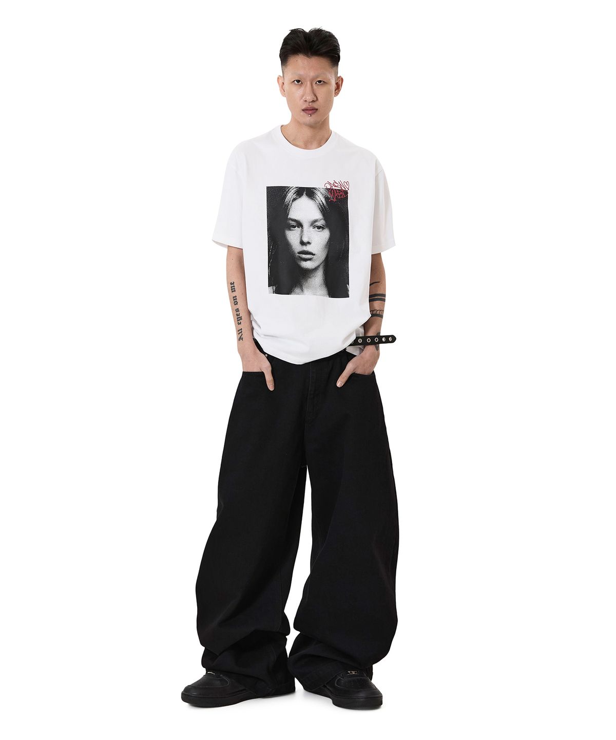 오픈야드(오와이)(OPENYARD(OY)) PORTRAIT TEE - WHITE